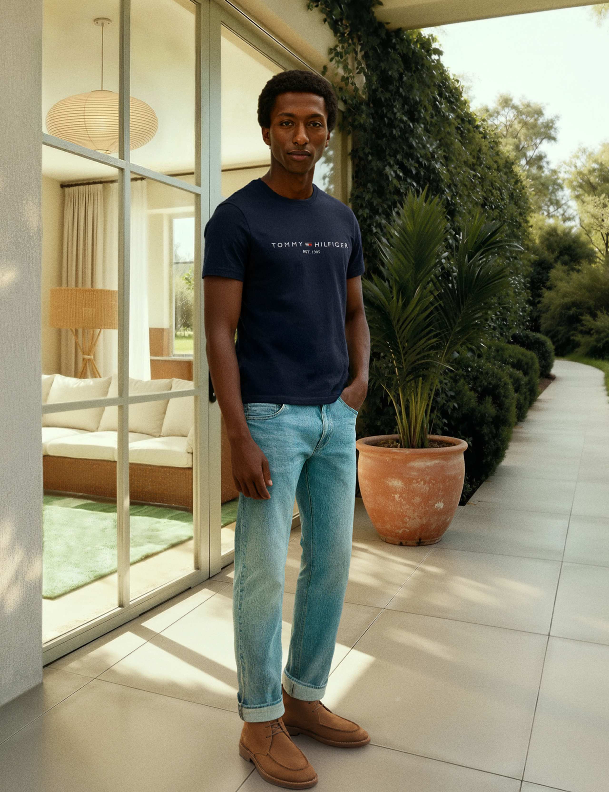 Pure Cotton Crew Neck T-Shirt 7 of 7