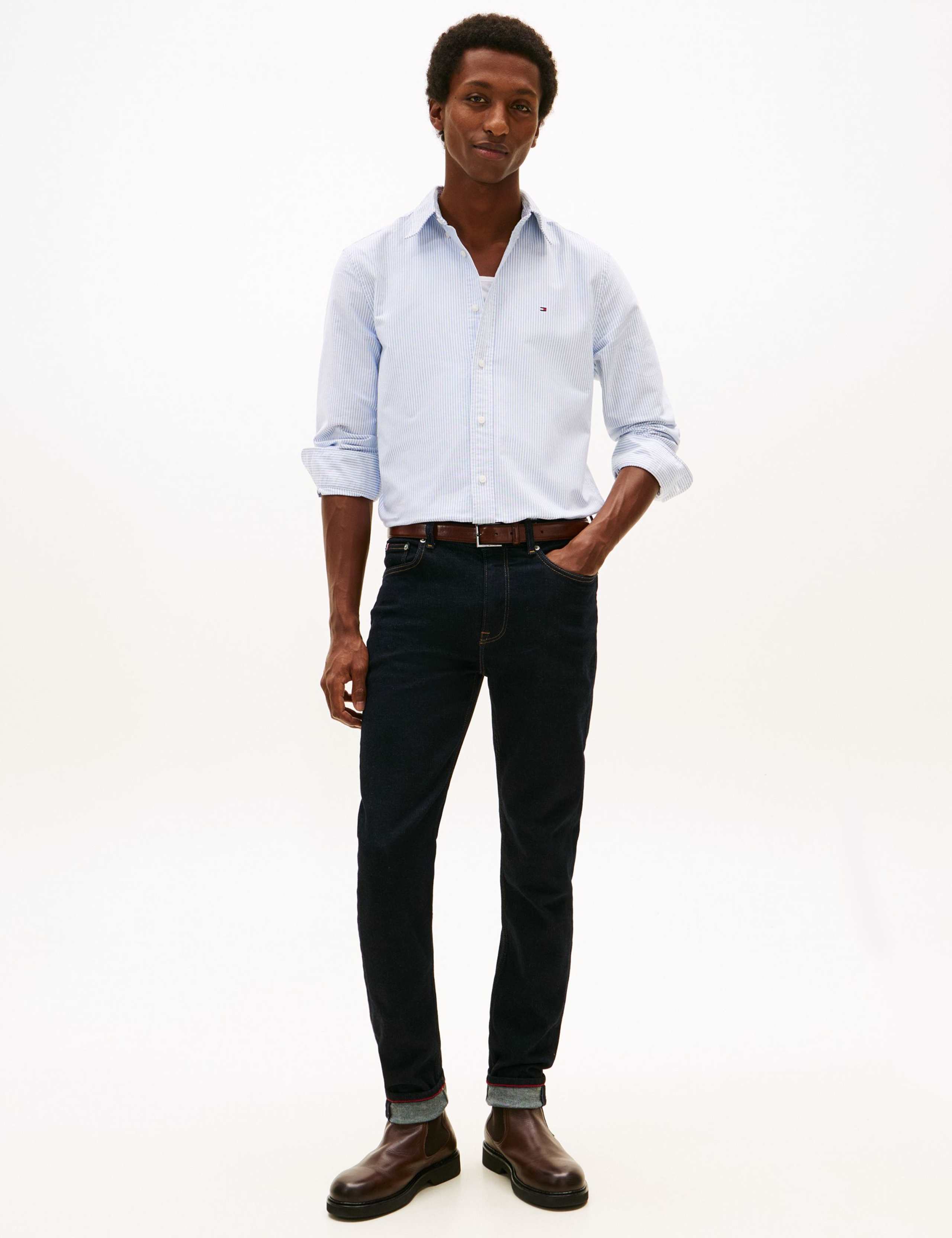 Regular Fit Pure Cotton Striped Oxford Shirt 3 of 5