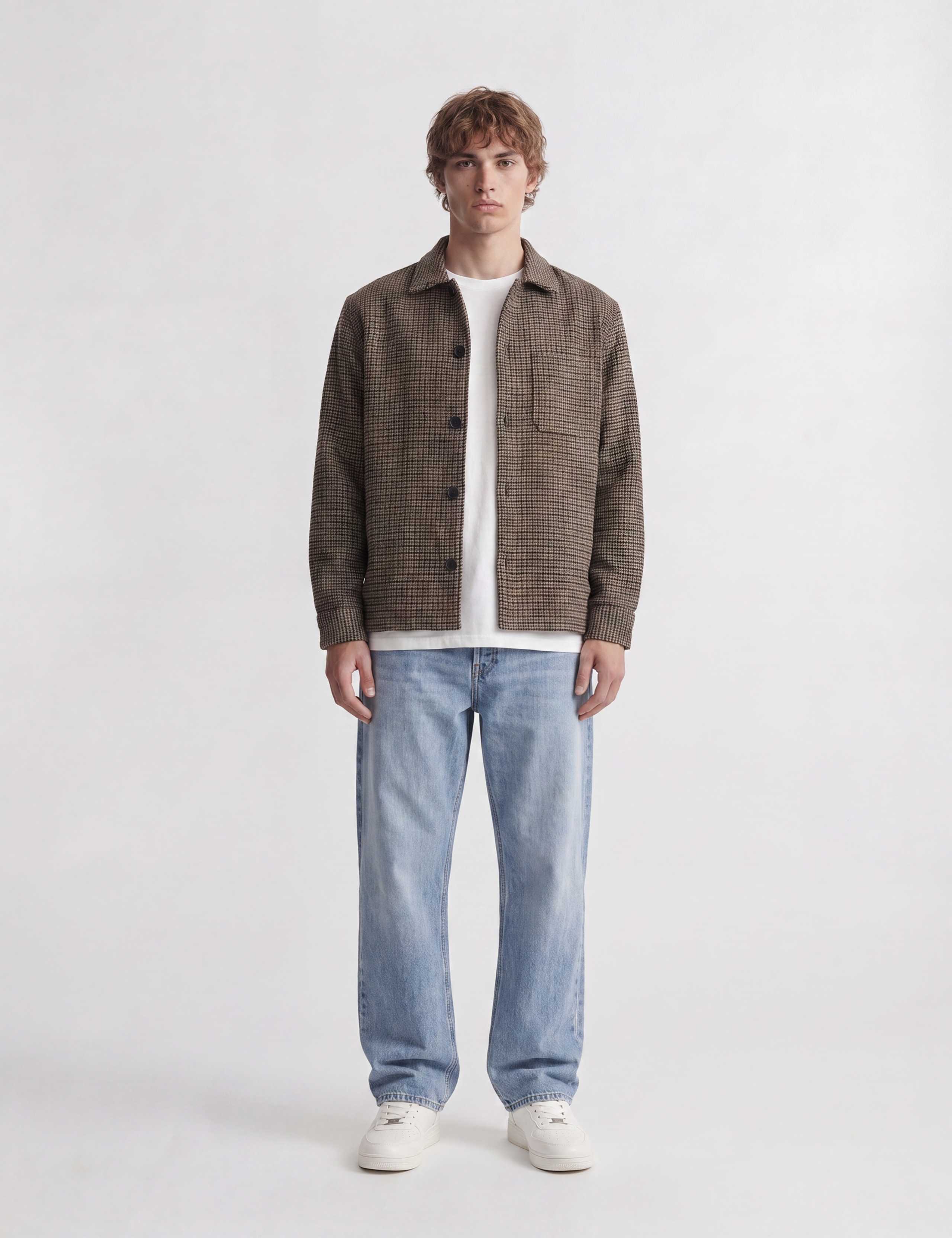 Regular Fit Checked Overshirt 3 of 6