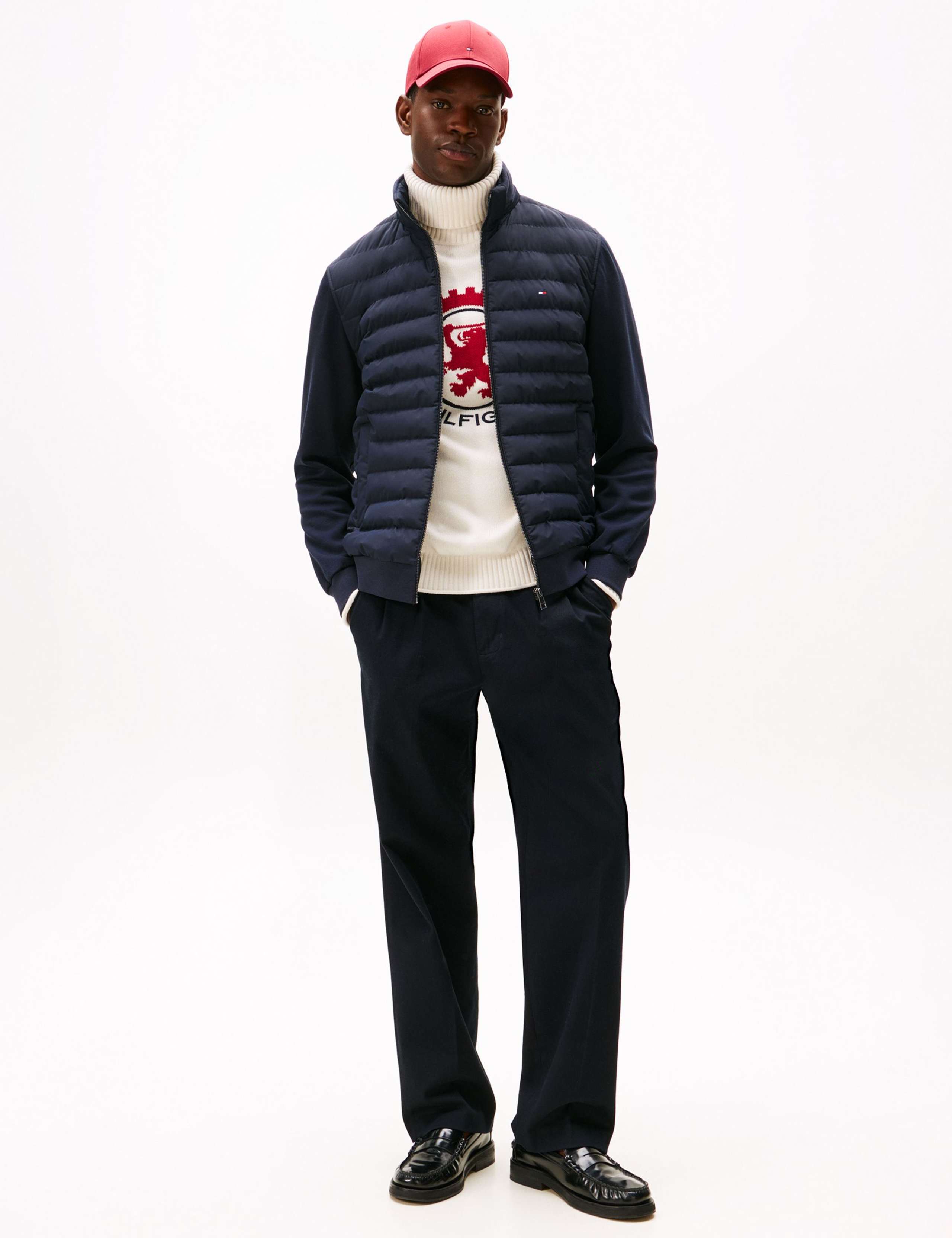 Cotton Rich Hooded Hybrid Puffer Jacket 3 of 6