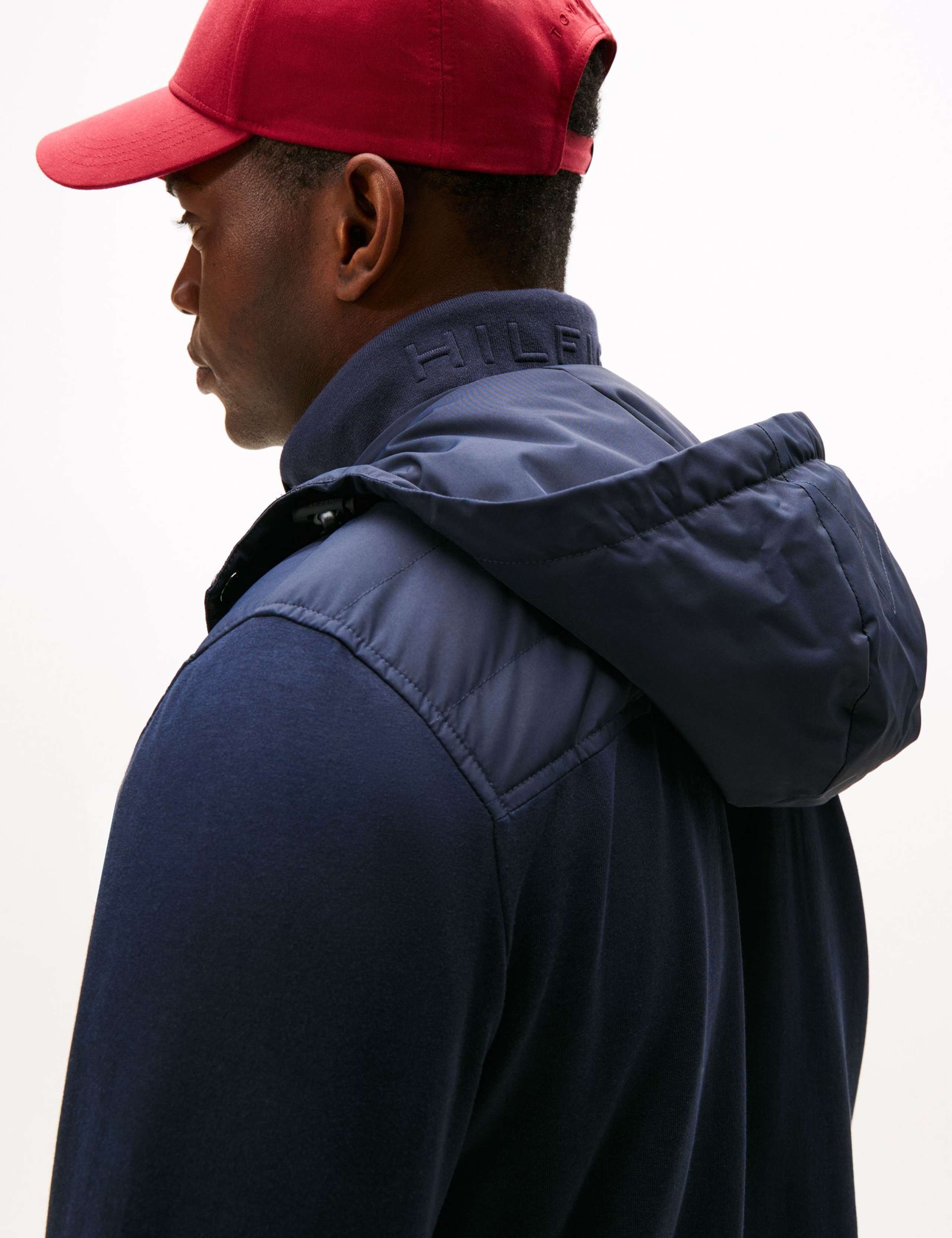 Cotton Rich Hooded Hybrid Puffer Jacket 5 of 6