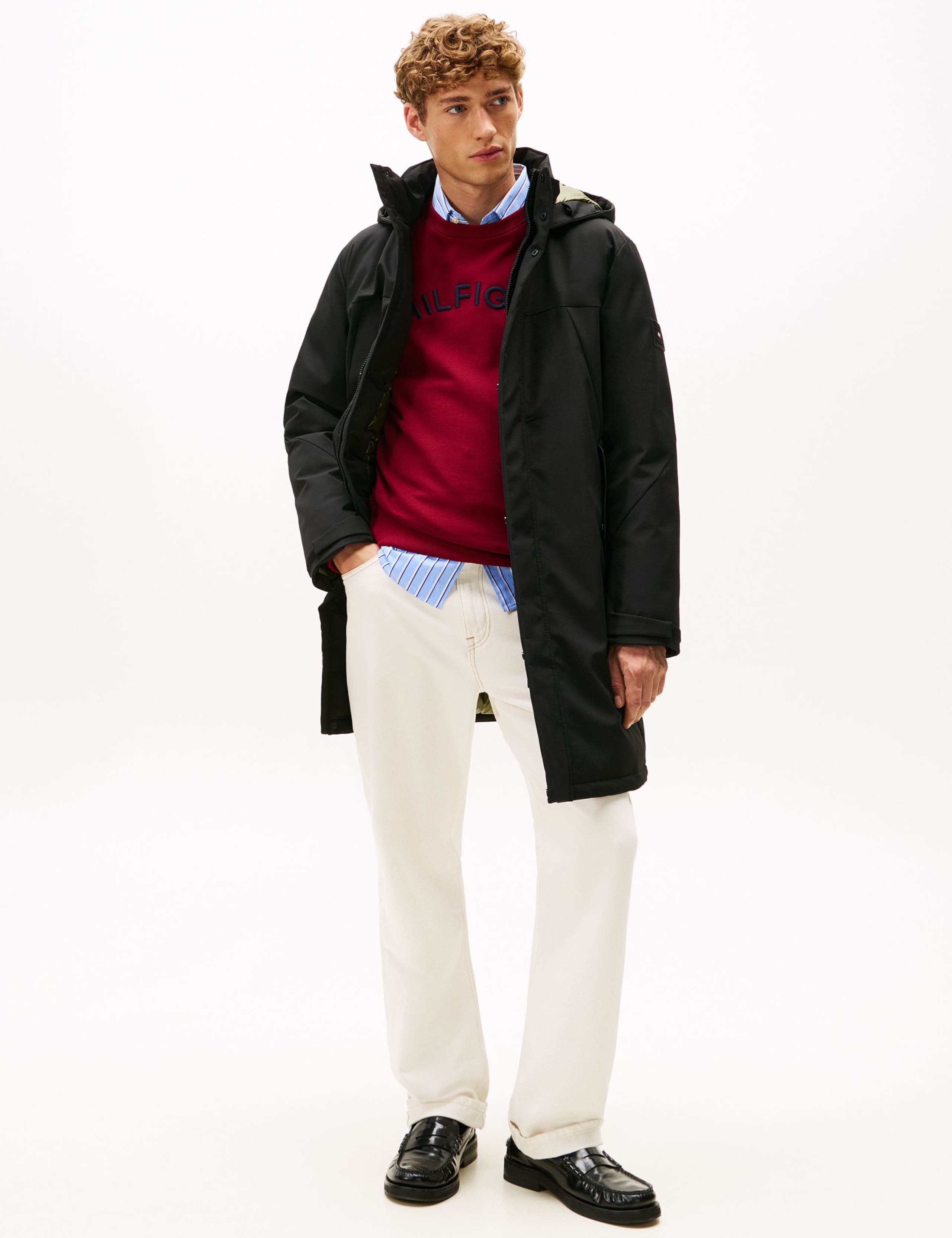 Tech Hooded Padded Parka Jacket 1 of 5