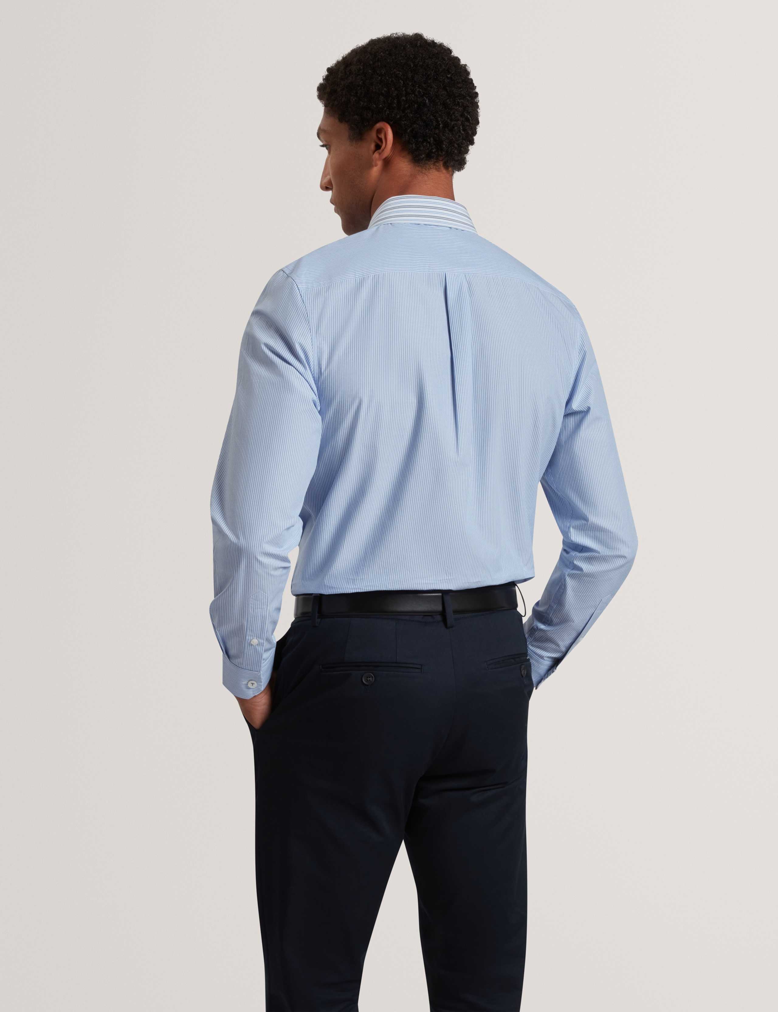 Regular Fit Pure Cotton Mixed Stripe Shirt 4 of 7