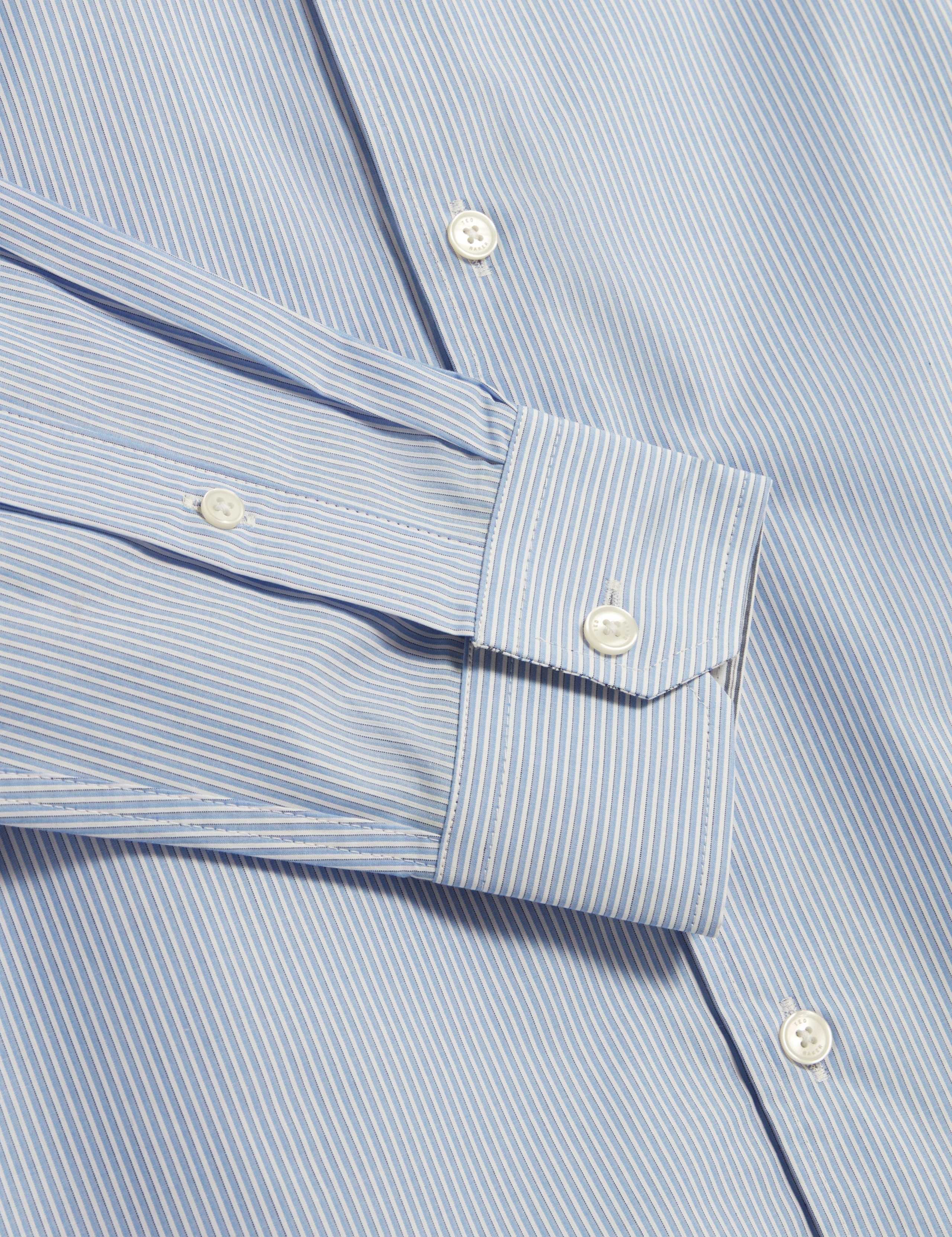 Regular Fit Pure Cotton Mixed Stripe Shirt 6 of 7