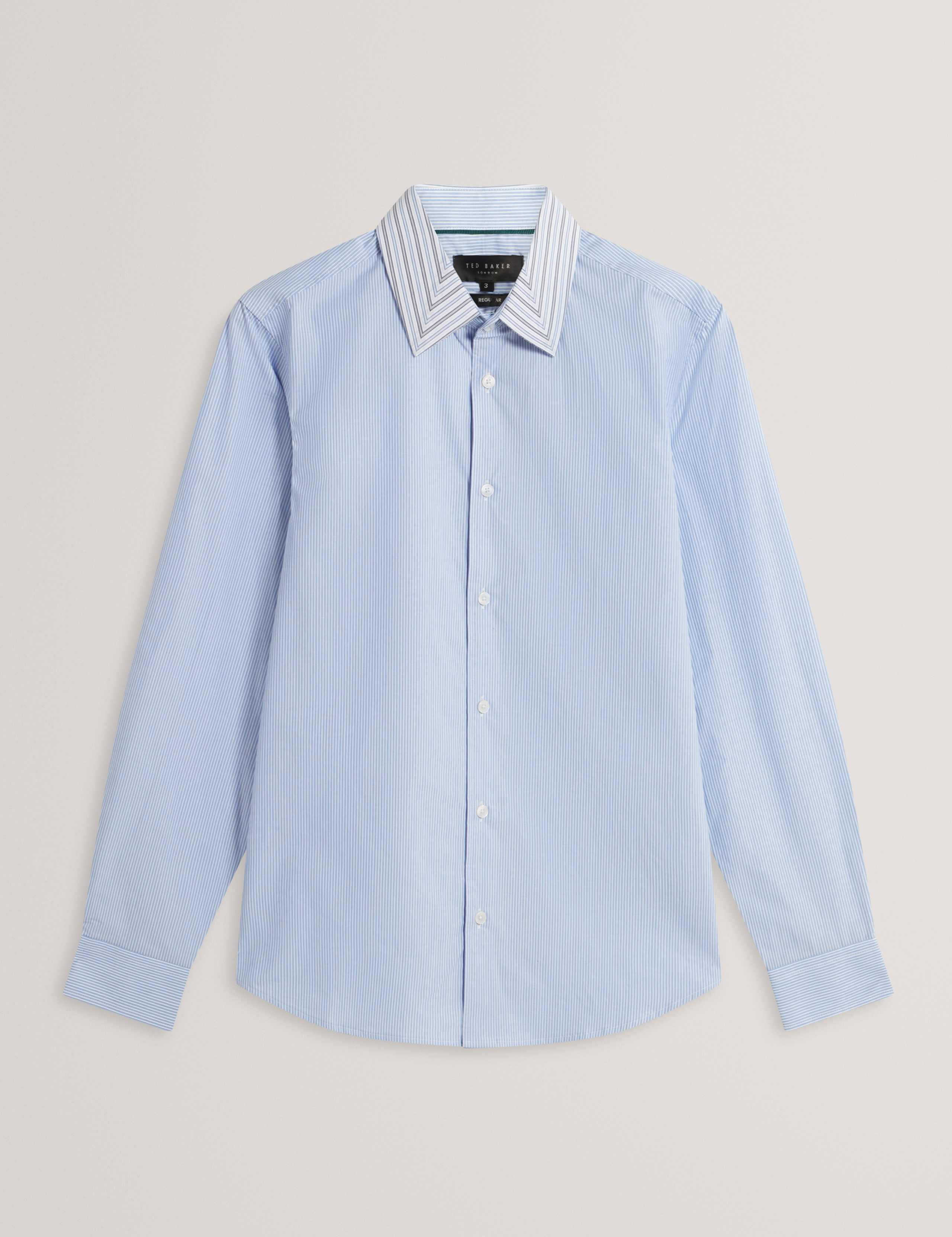 Regular Fit Pure Cotton Mixed Stripe Shirt 2 of 7