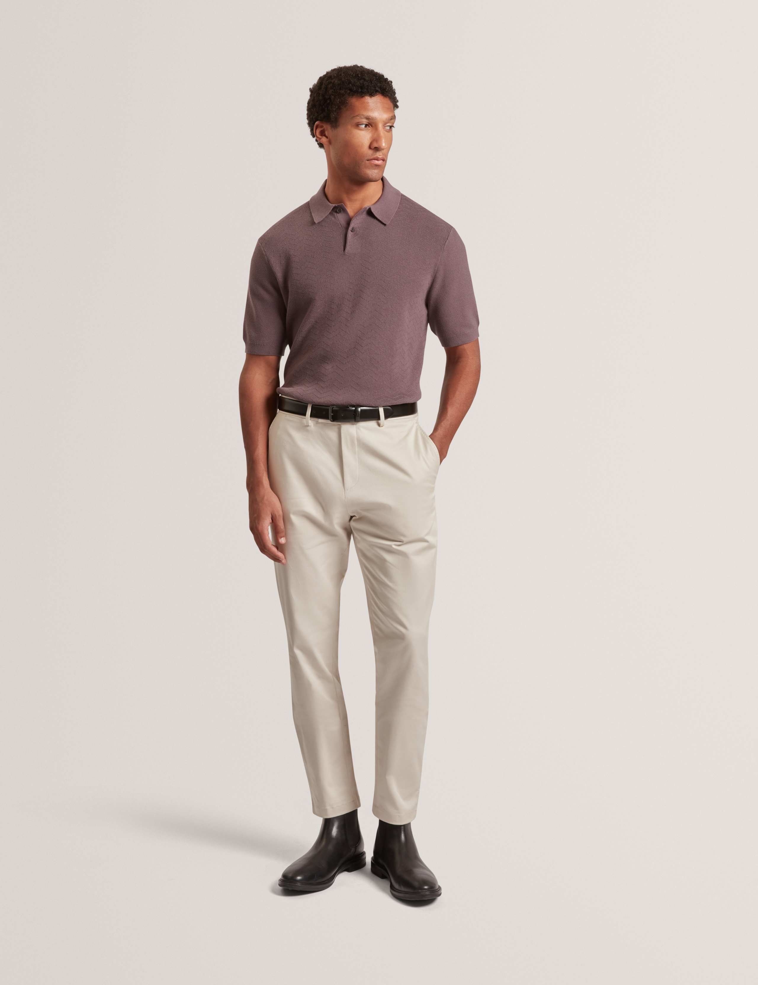 Pure Cotton Mixed Stitch Polo Shirt 3 of 7
