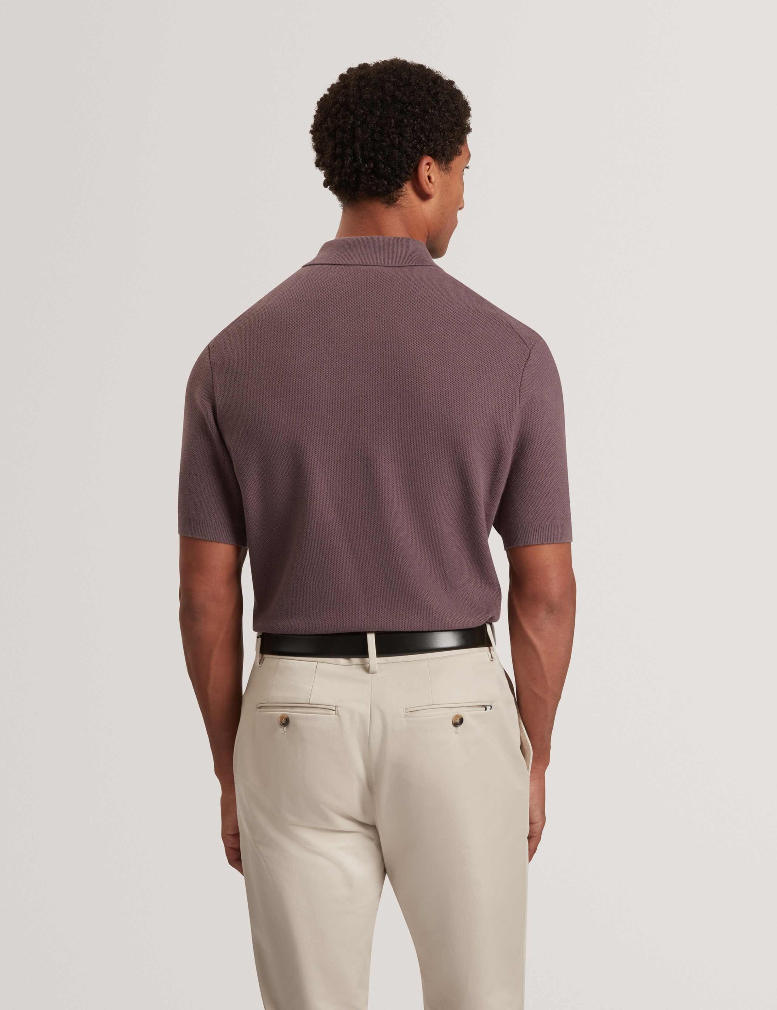 Pure Cotton Mixed Stitch Polo Shirt 7 of 7
