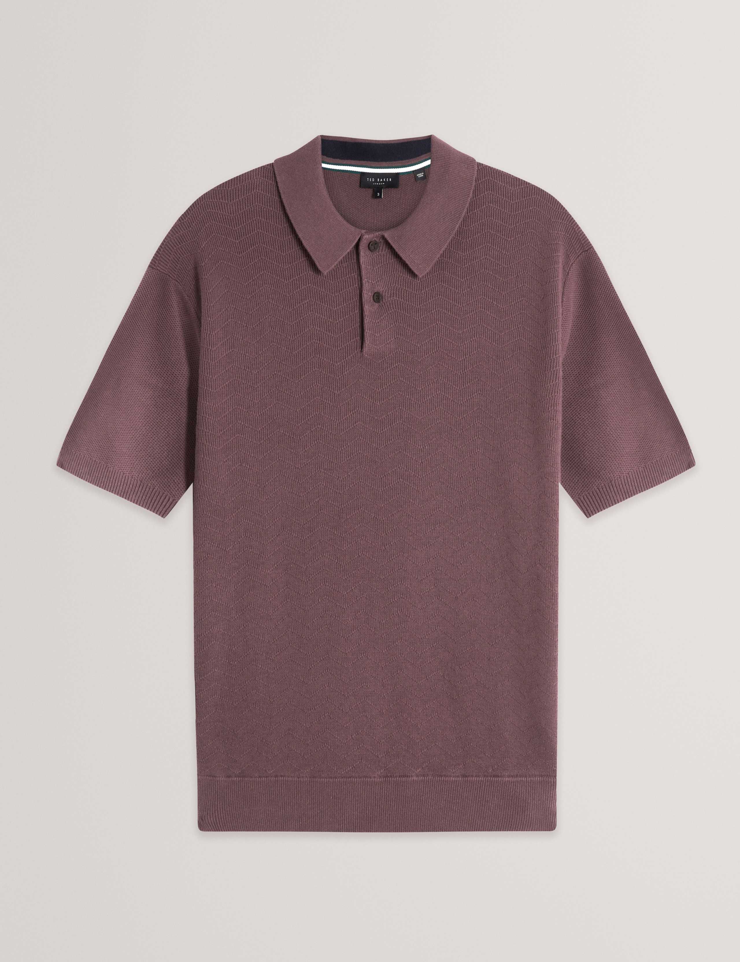 Pure Cotton Mixed Stitch Polo Shirt 2 of 7