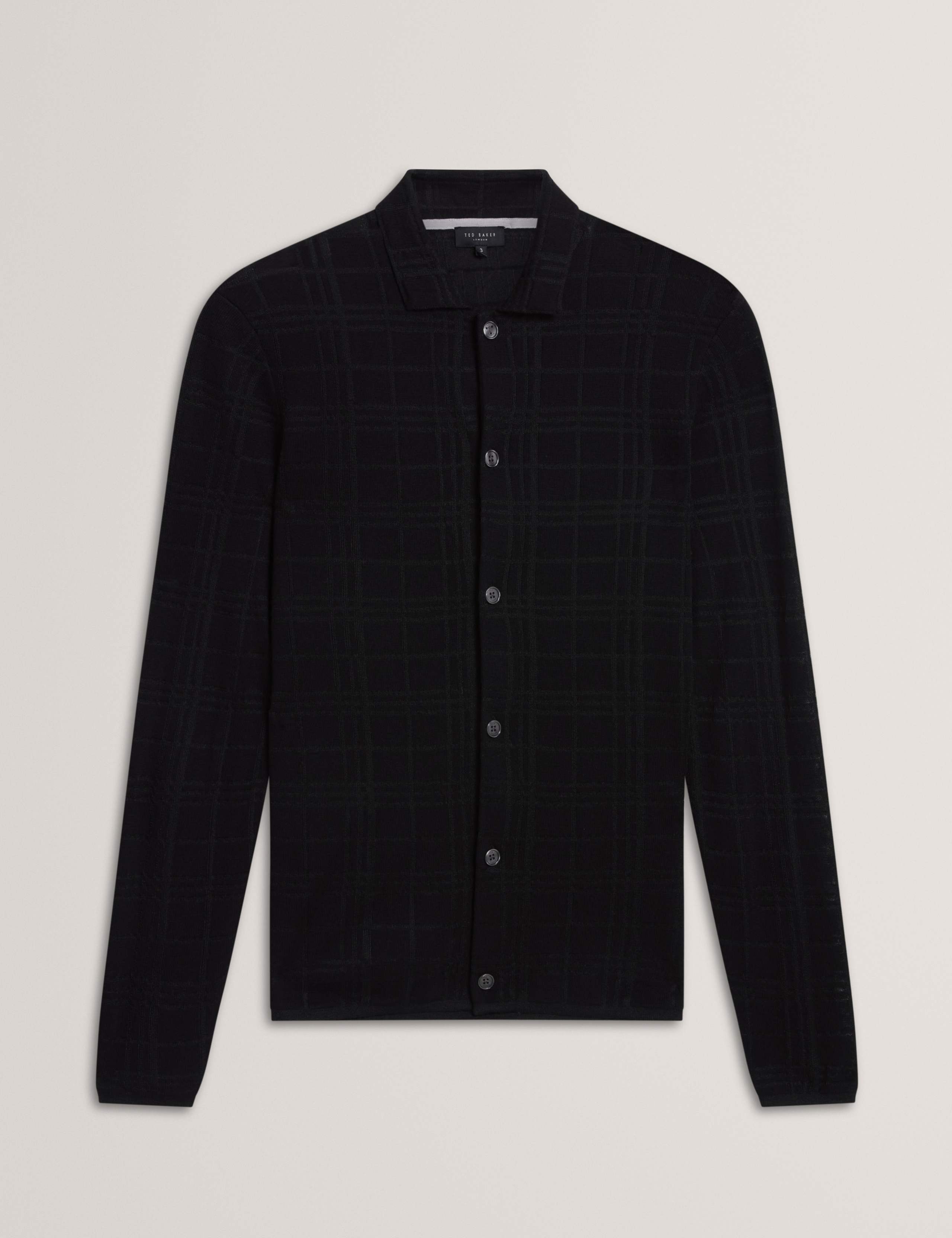 Wool Blend Long Sleeve Polo Shirt 2 of 7