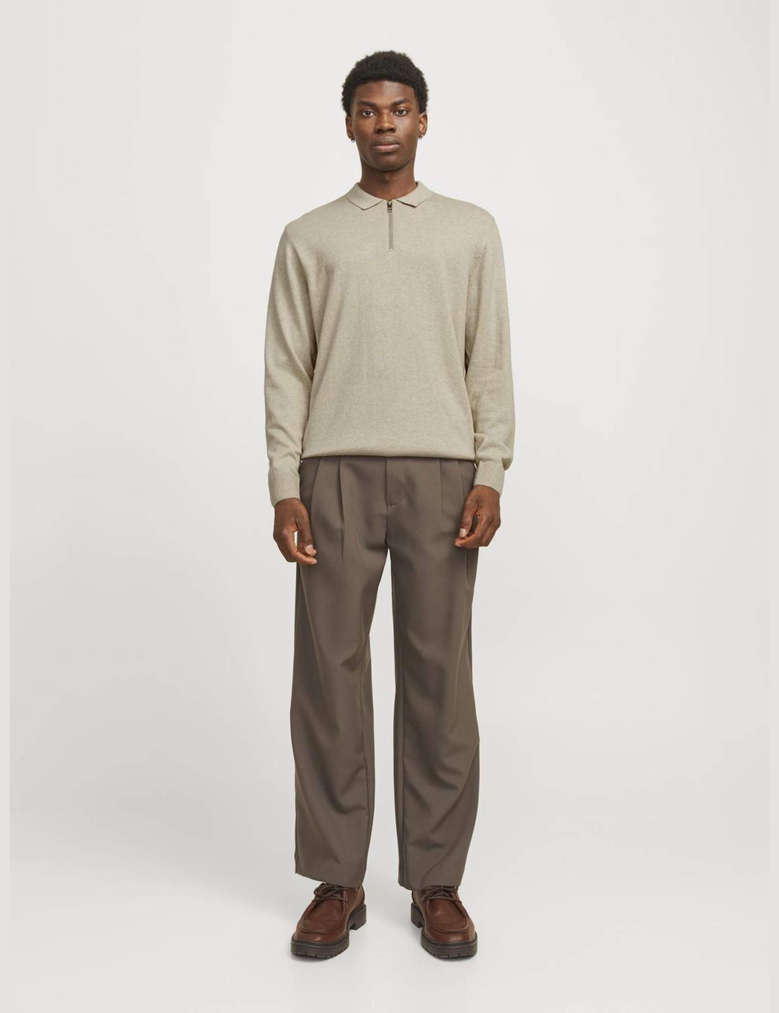 Cotton Rich Half Zip Jumper 3 of 7