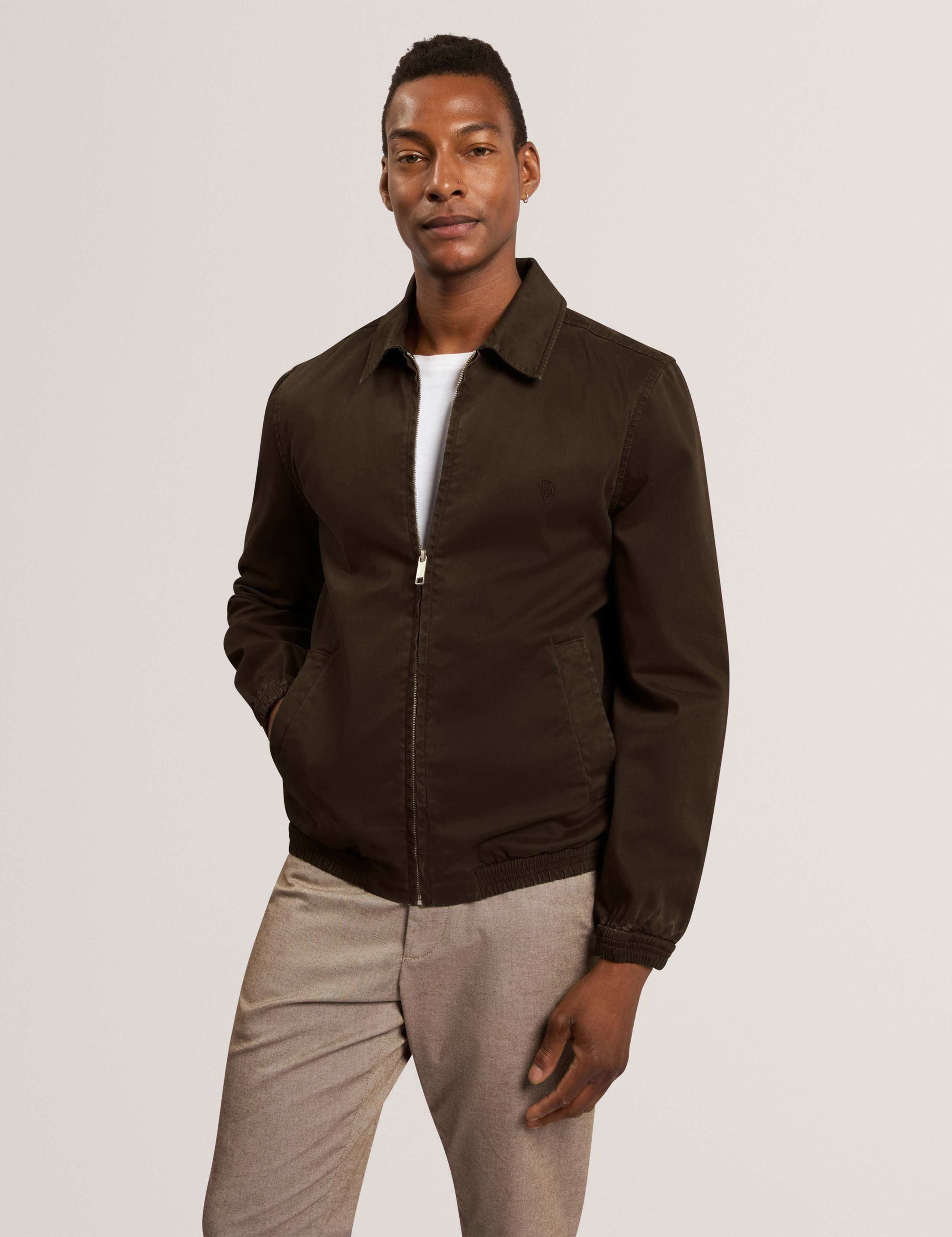 Regular Fit Cotton Rich Garment Dye Overshirt 1 of 6