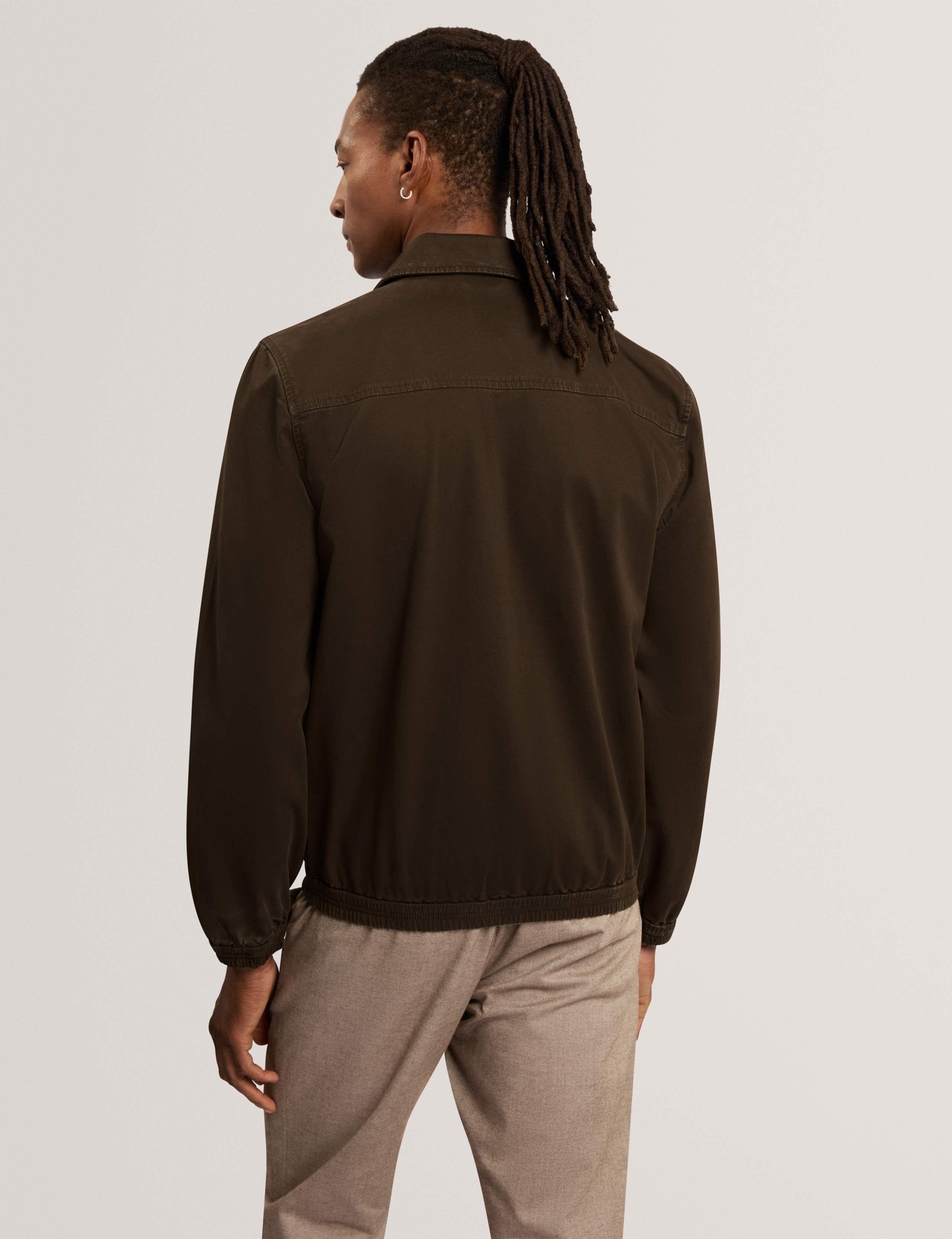 Regular Fit Cotton Rich Garment Dye Overshirt 4 of 6