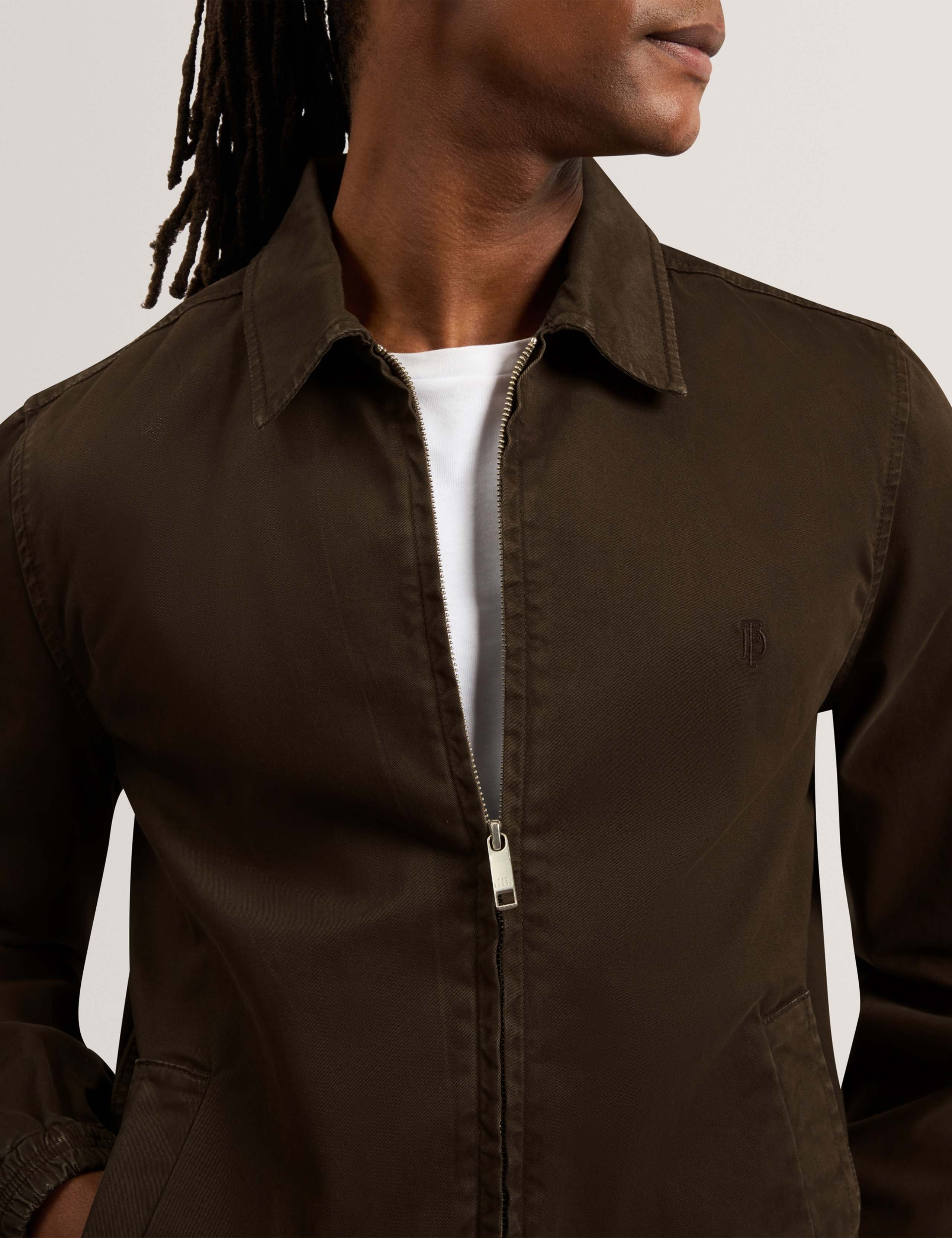 Regular Fit Cotton Rich Garment Dye Overshirt 6 of 6