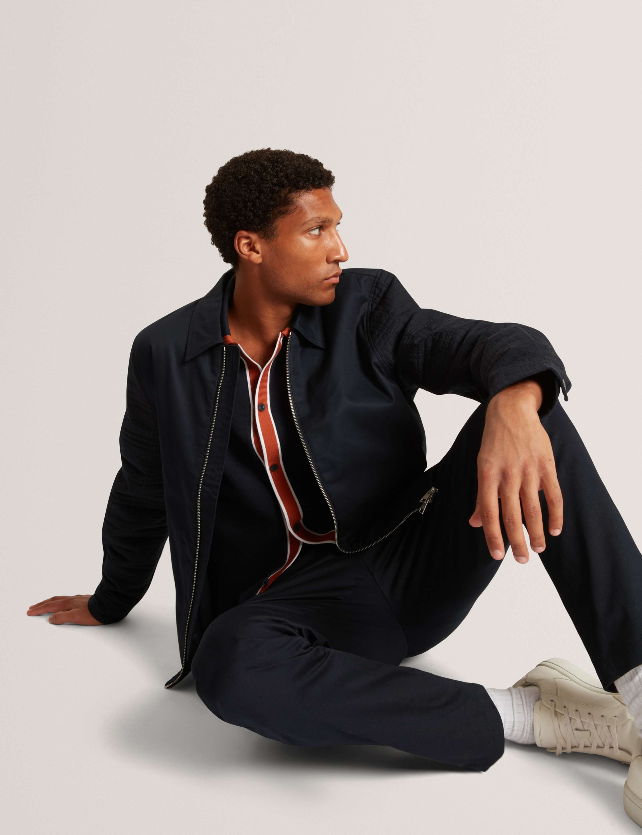 Cotton Blend Bomber Jacket 3 of 7