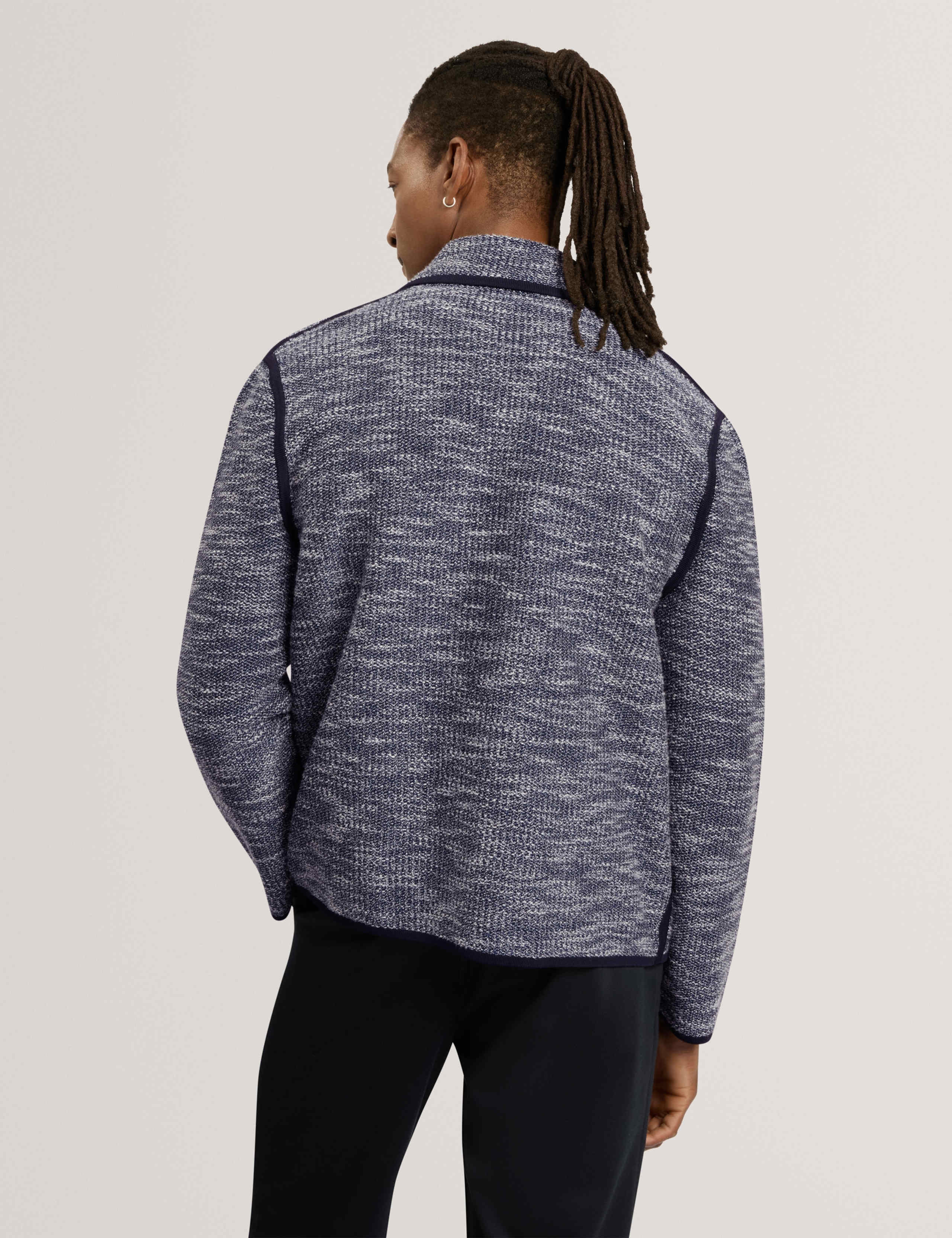 Boucle Knitted Bomber Jacket 3 of 7