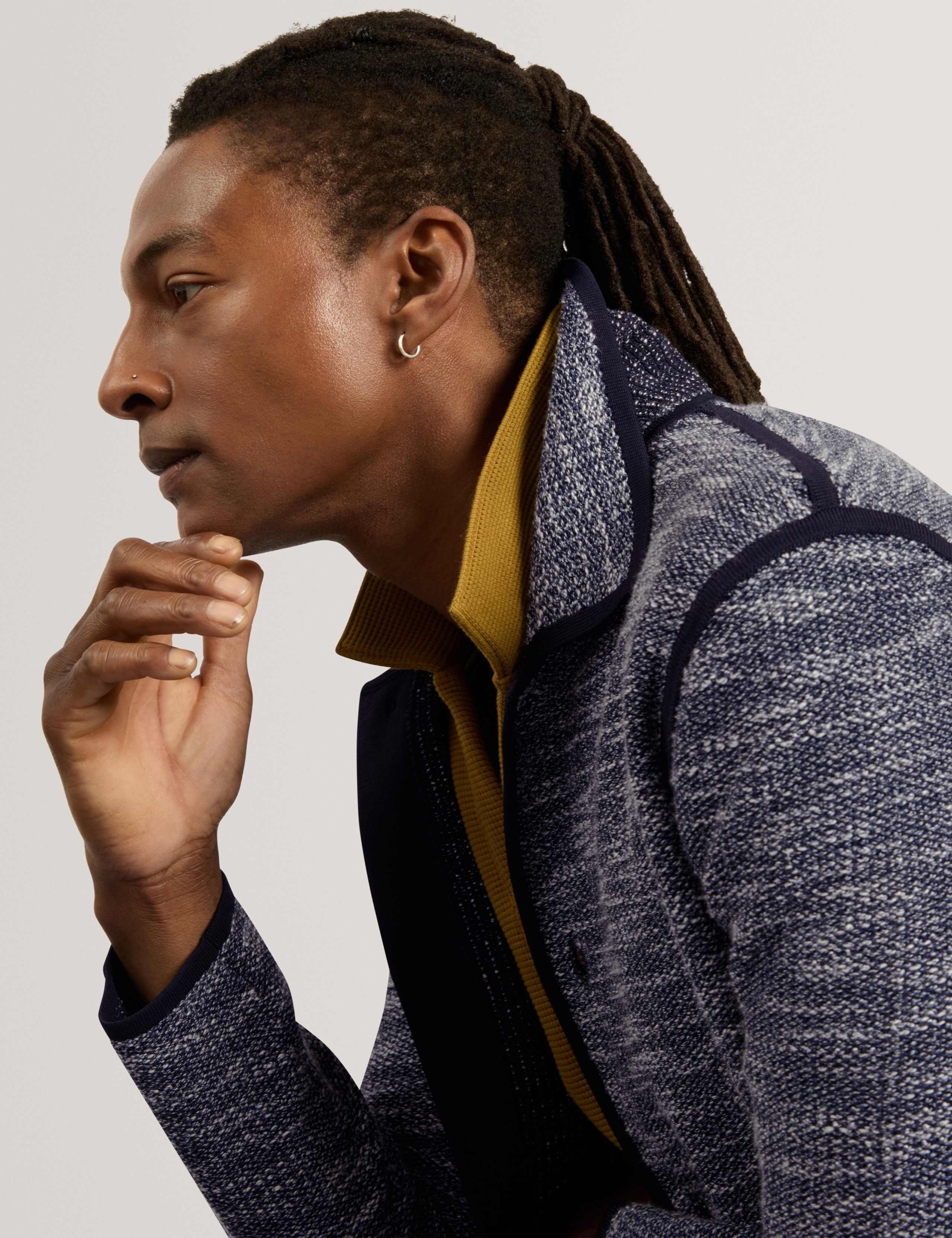 Boucle Knitted Bomber Jacket 4 of 7
