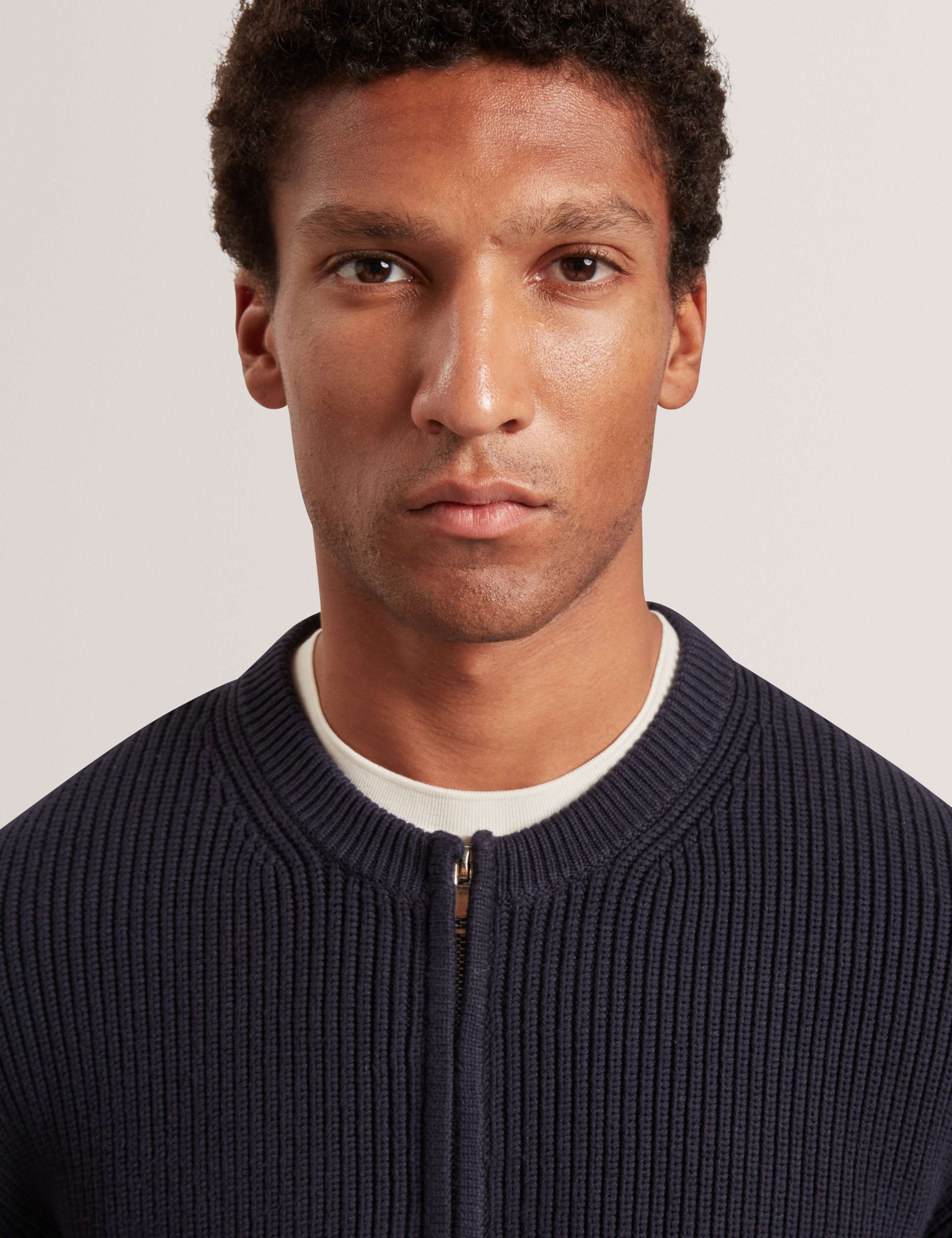 Zip Up Knitted Bomber Jacket 5 of 7