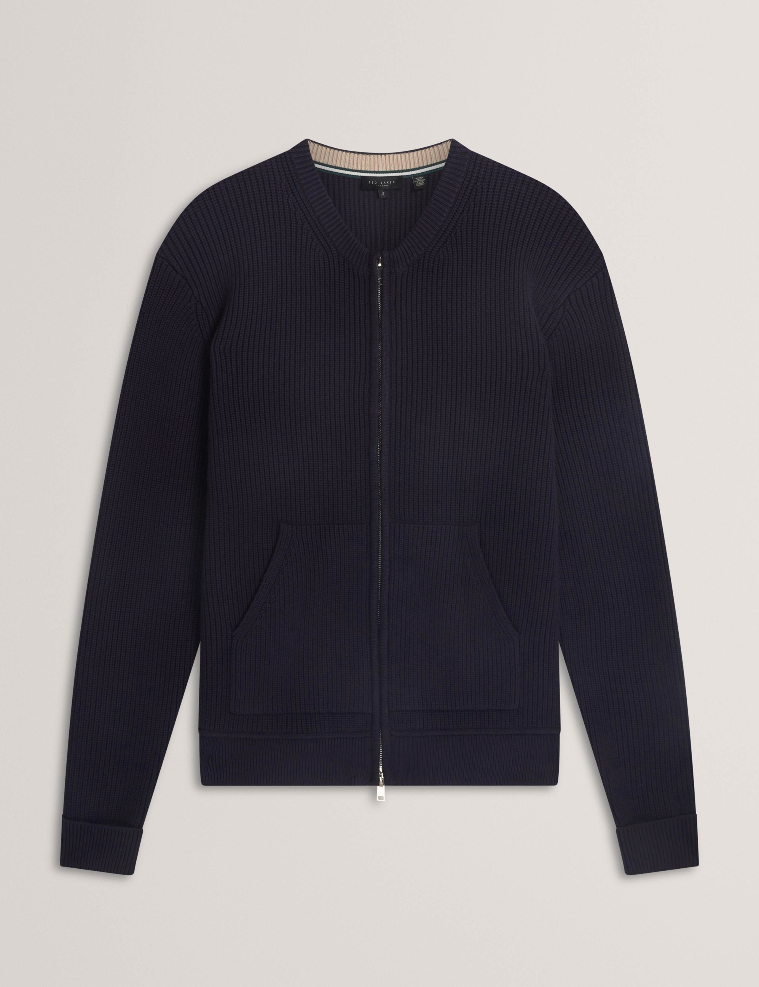 Zip Up Knitted Bomber Jacket 2 of 7