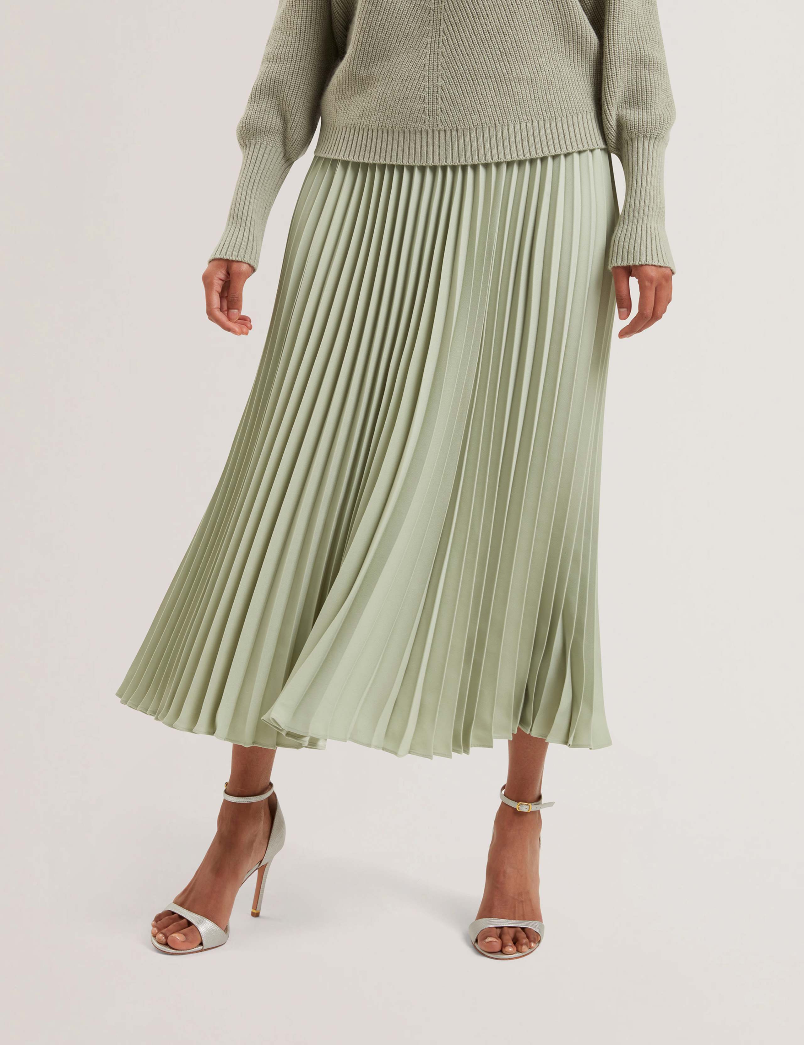 Pleated Midi Skirt 3 of 4