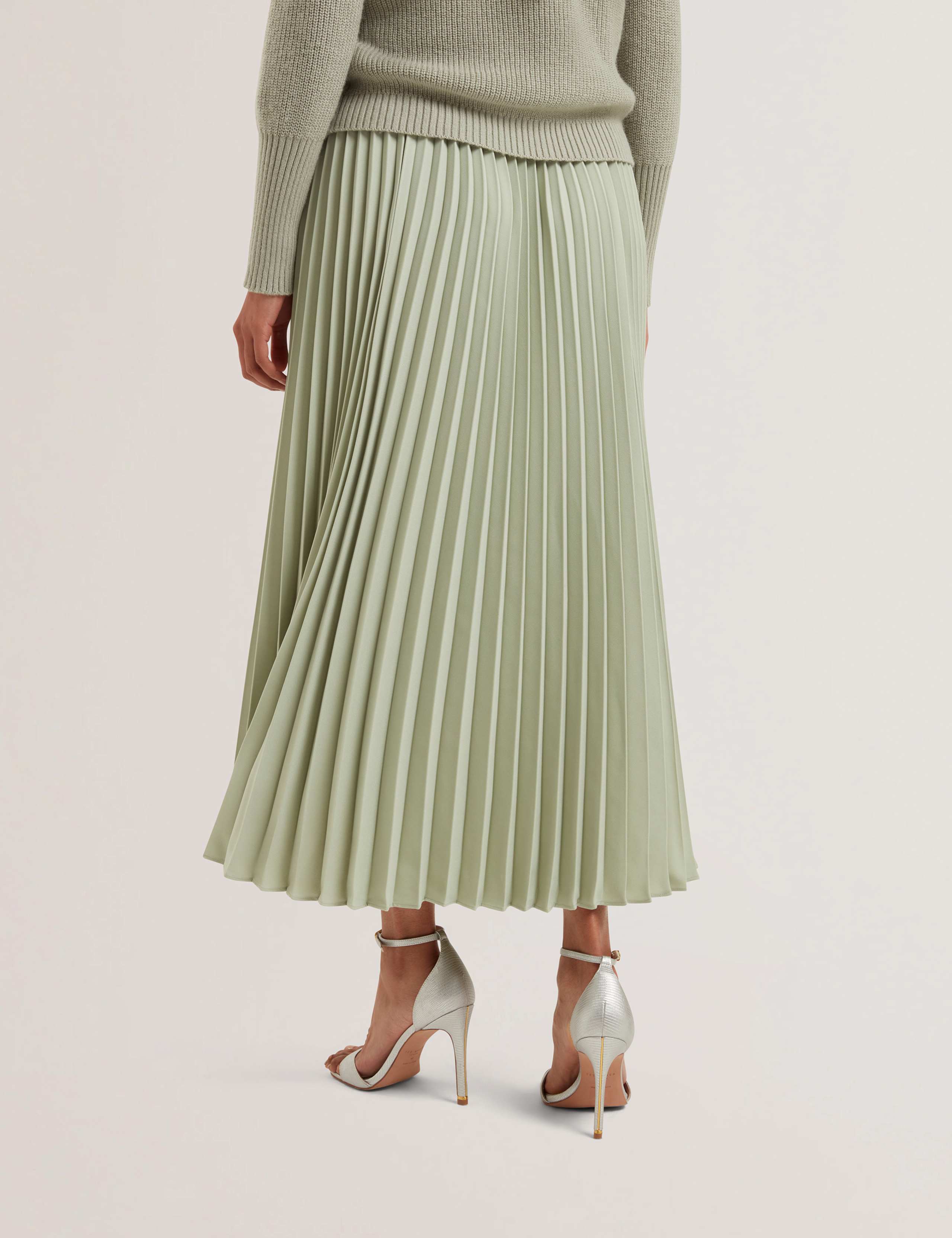 Pleated Midi Skirt 4 of 4
