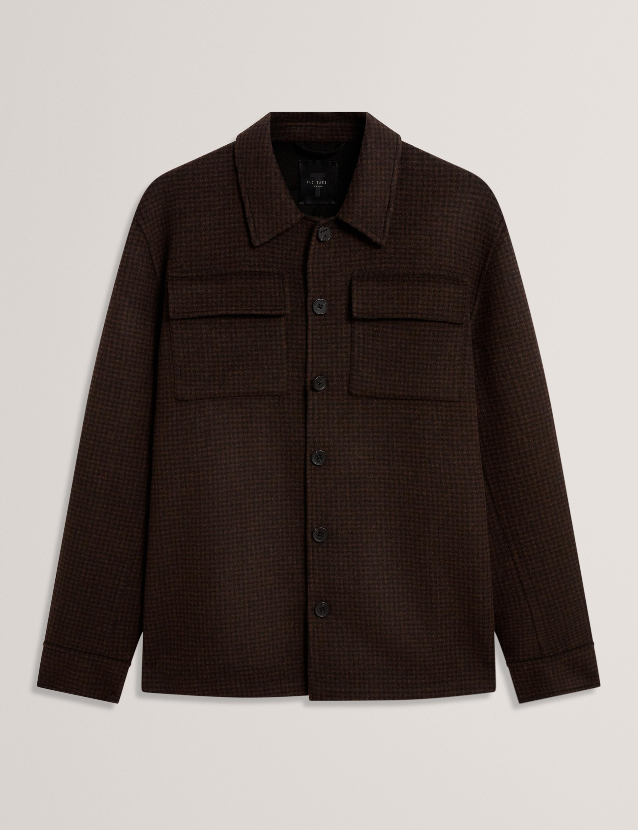 Wool Blend Checked Overshirt 4 of 6