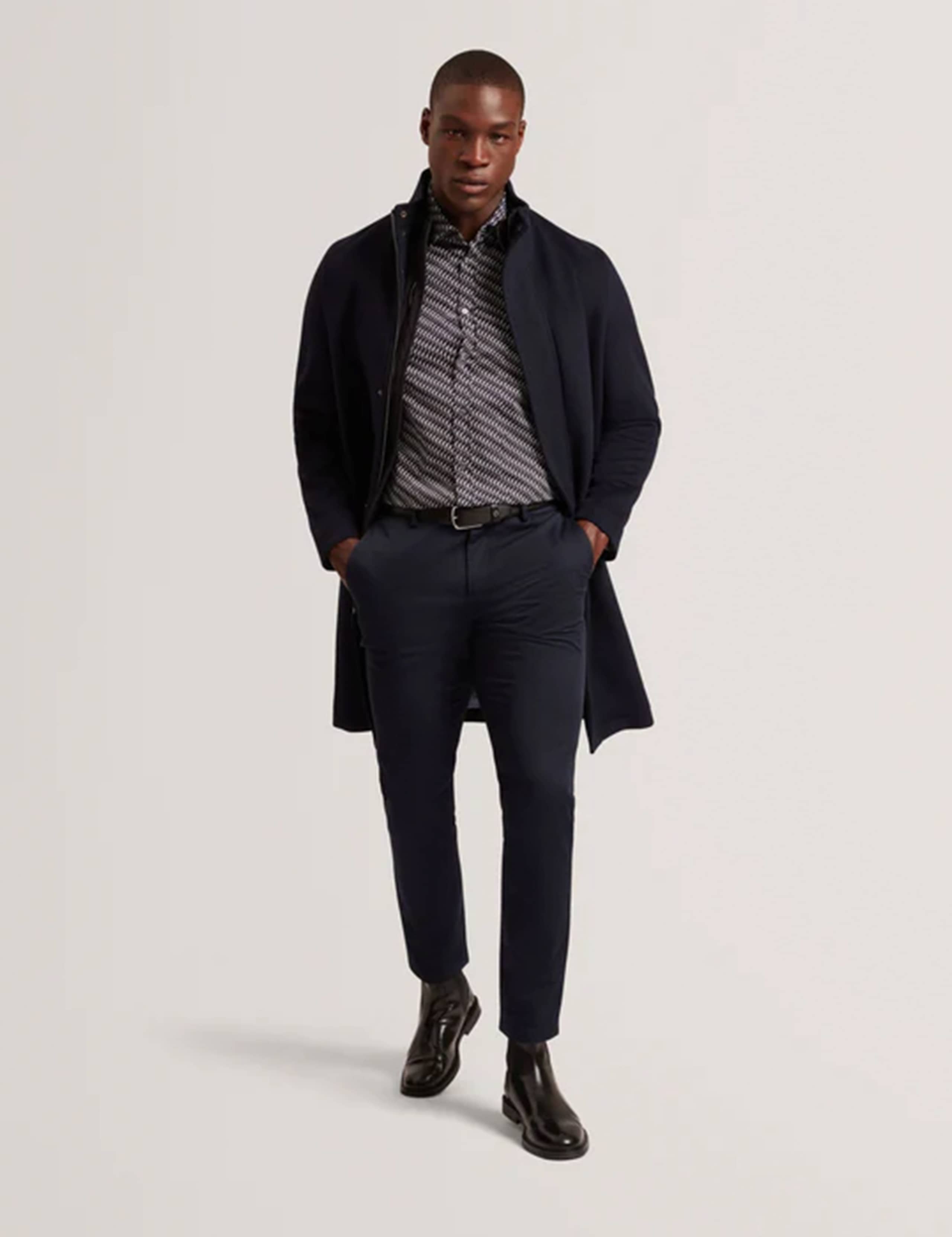 Wool Rich Checked Overcoat 2 of 7