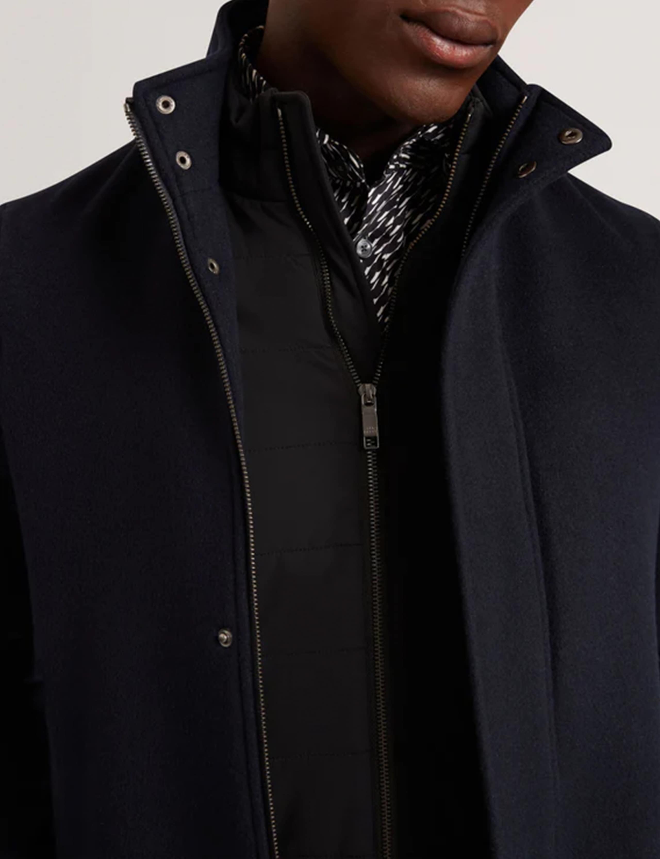Wool Rich Checked Overcoat 4 of 7