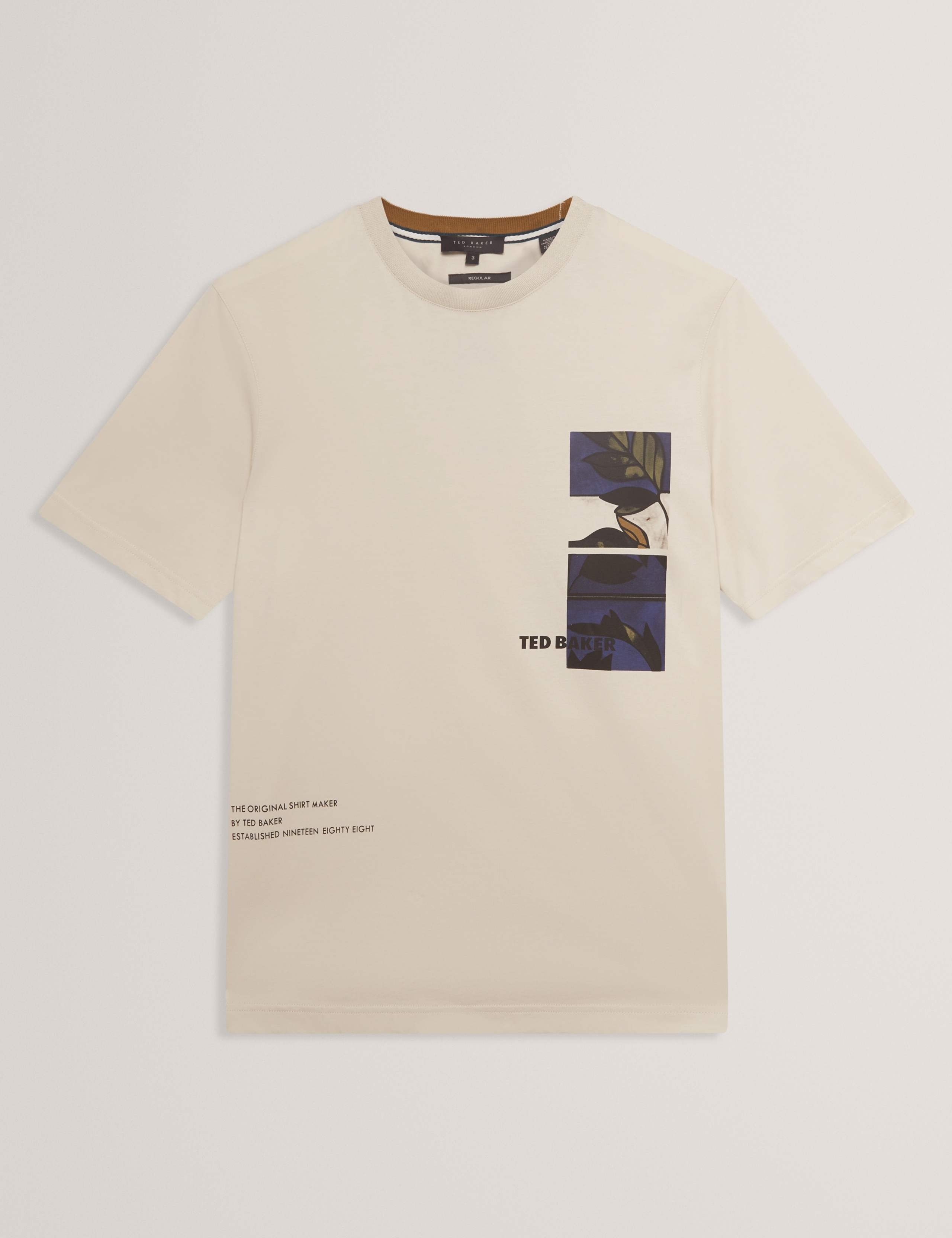 Pure Cotton Floral Graphic Crew Neck T-Shirt 2 of 7