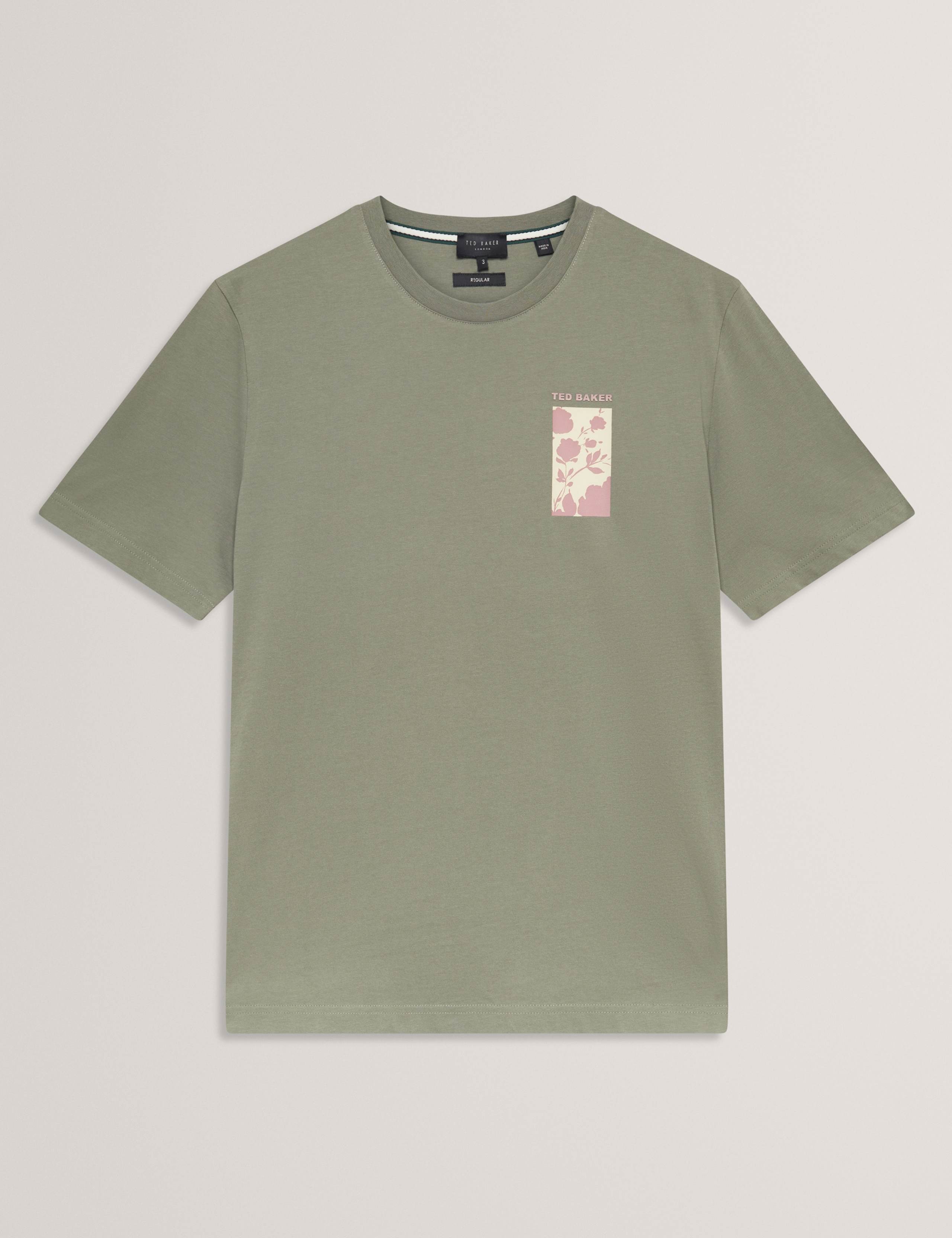 Pure Cotton Graphic Crew Neck T-Shirt 3 of 5
