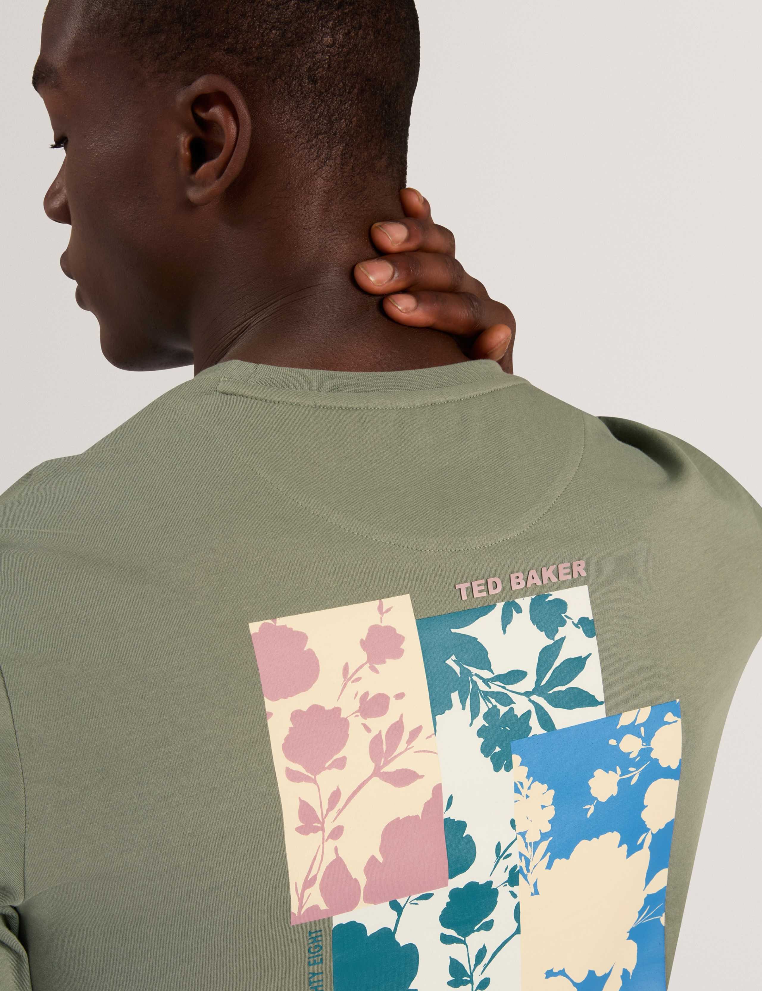 Pure Cotton Graphic Crew Neck T-Shirt 4 of 5
