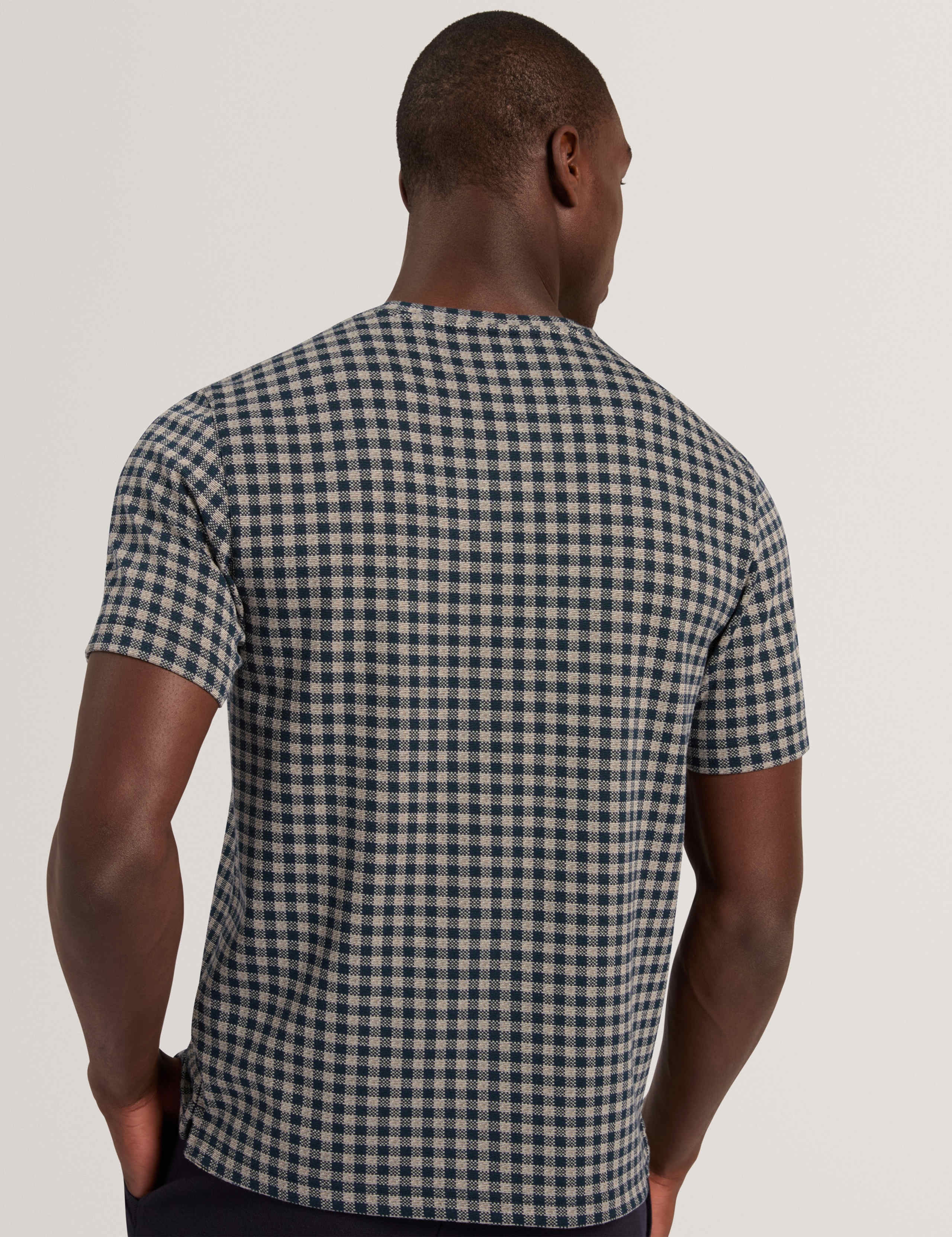 Checked Crew Neck T-Shirt 3 of 7