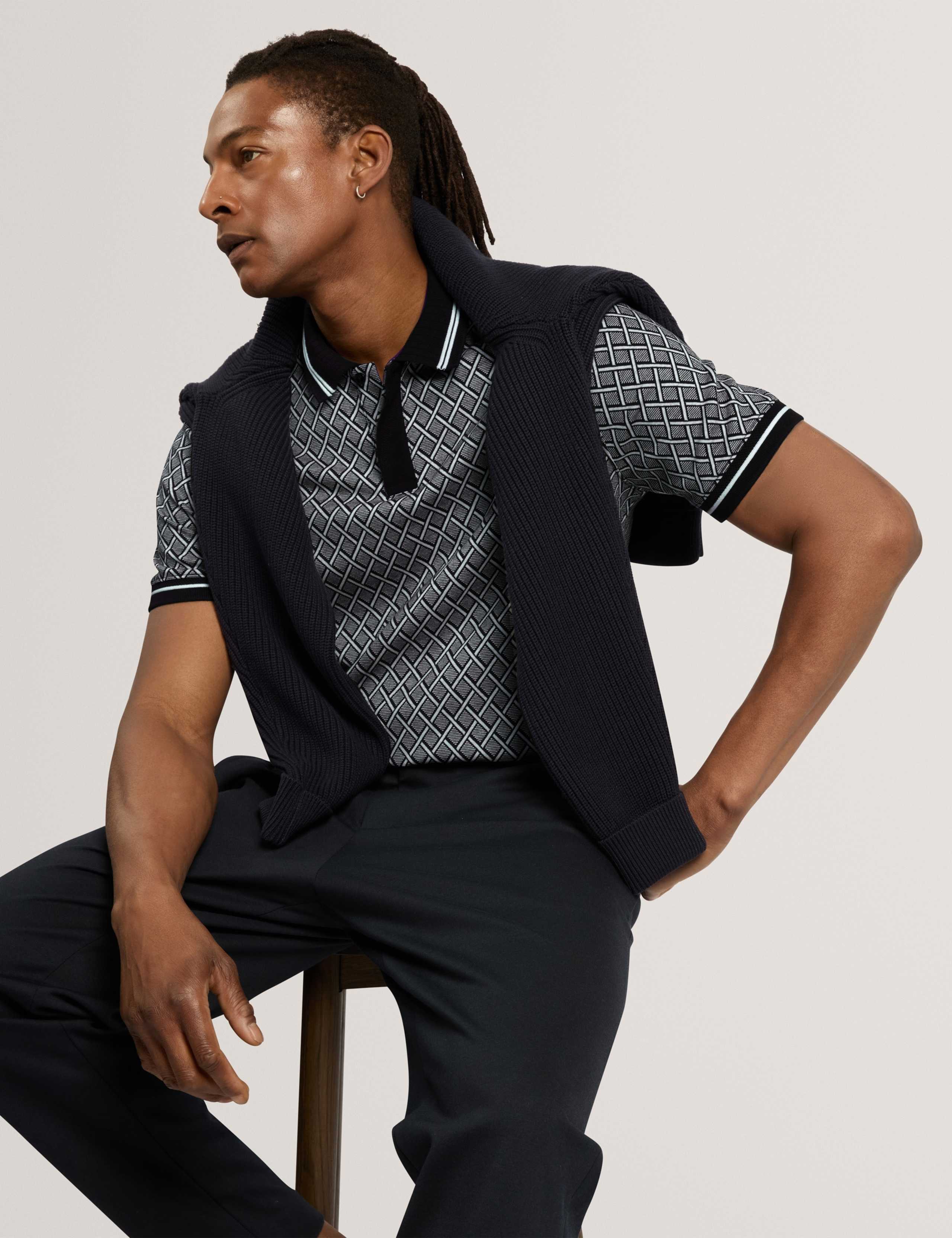 Geometric Print Polo Shirt 2 of 6