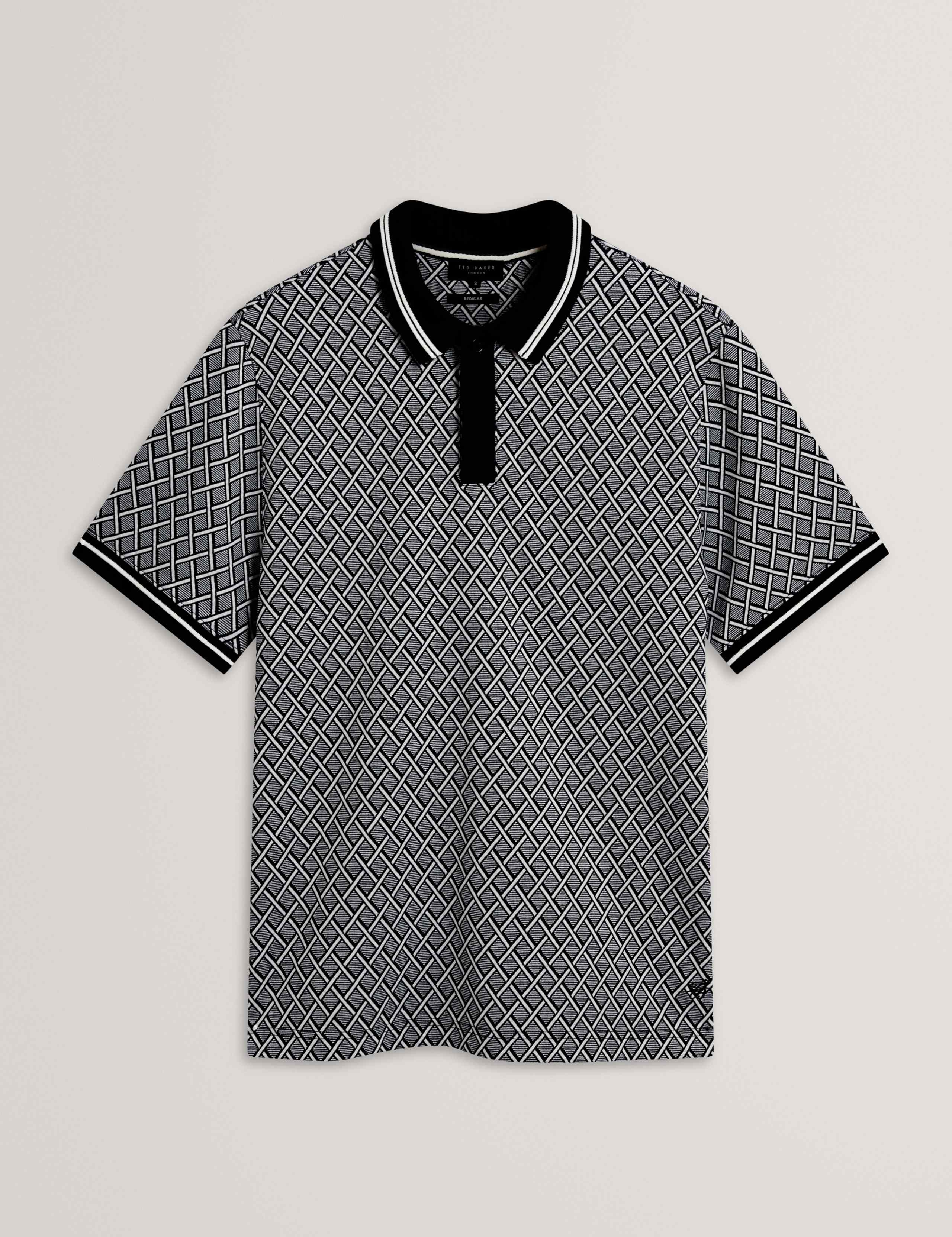 Geometric Print Polo Shirt 3 of 6