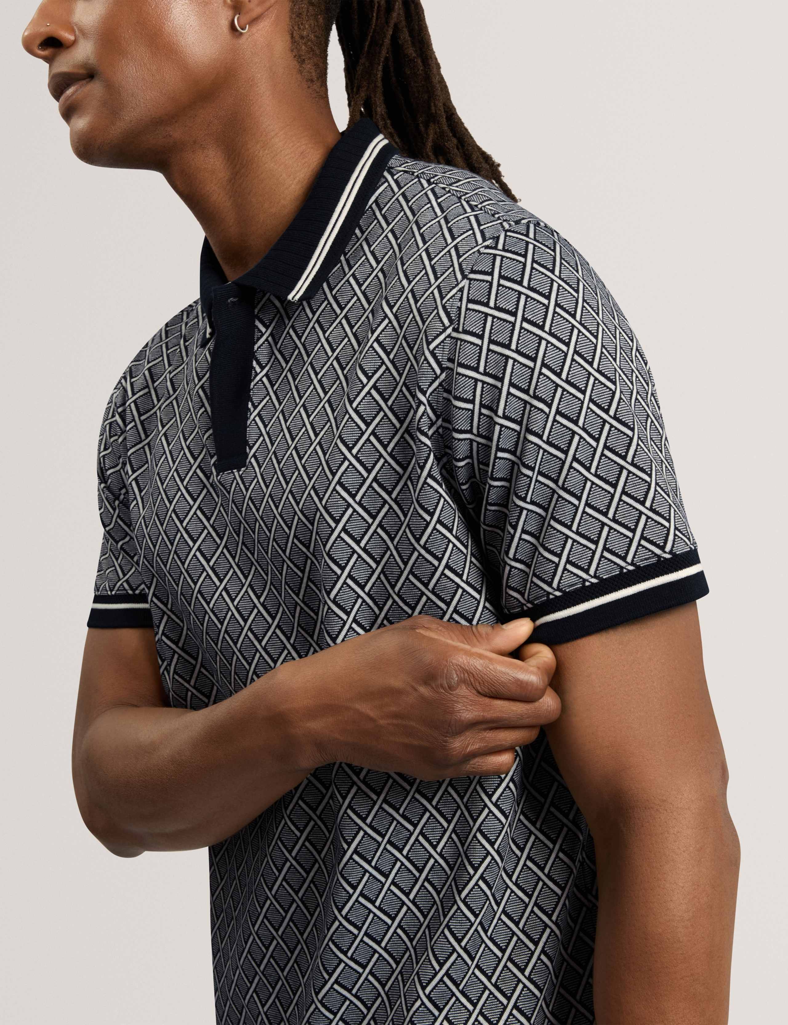 Geometric Print Polo Shirt 4 of 6