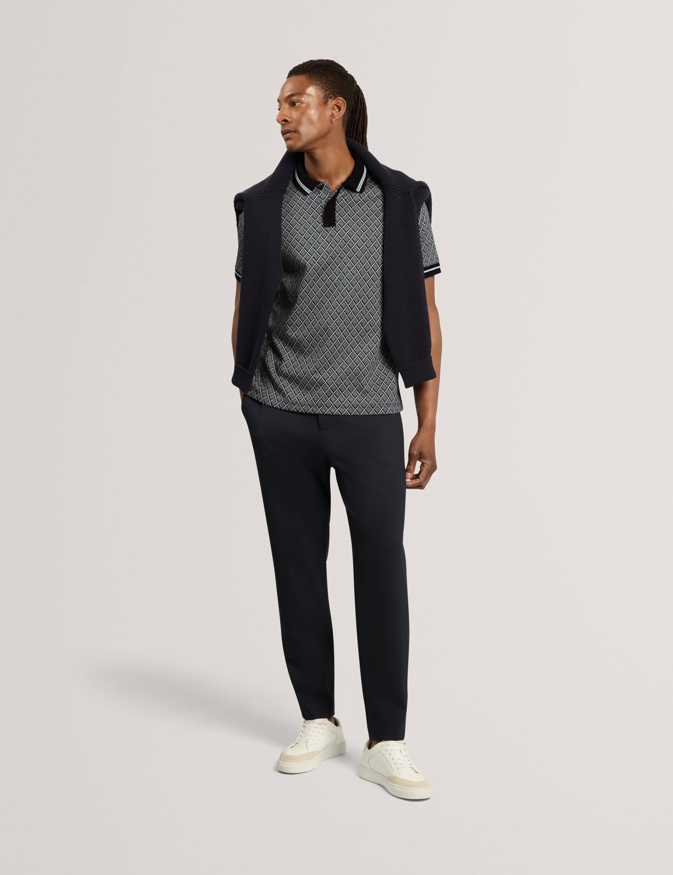 Geometric Print Polo Shirt 5 of 6