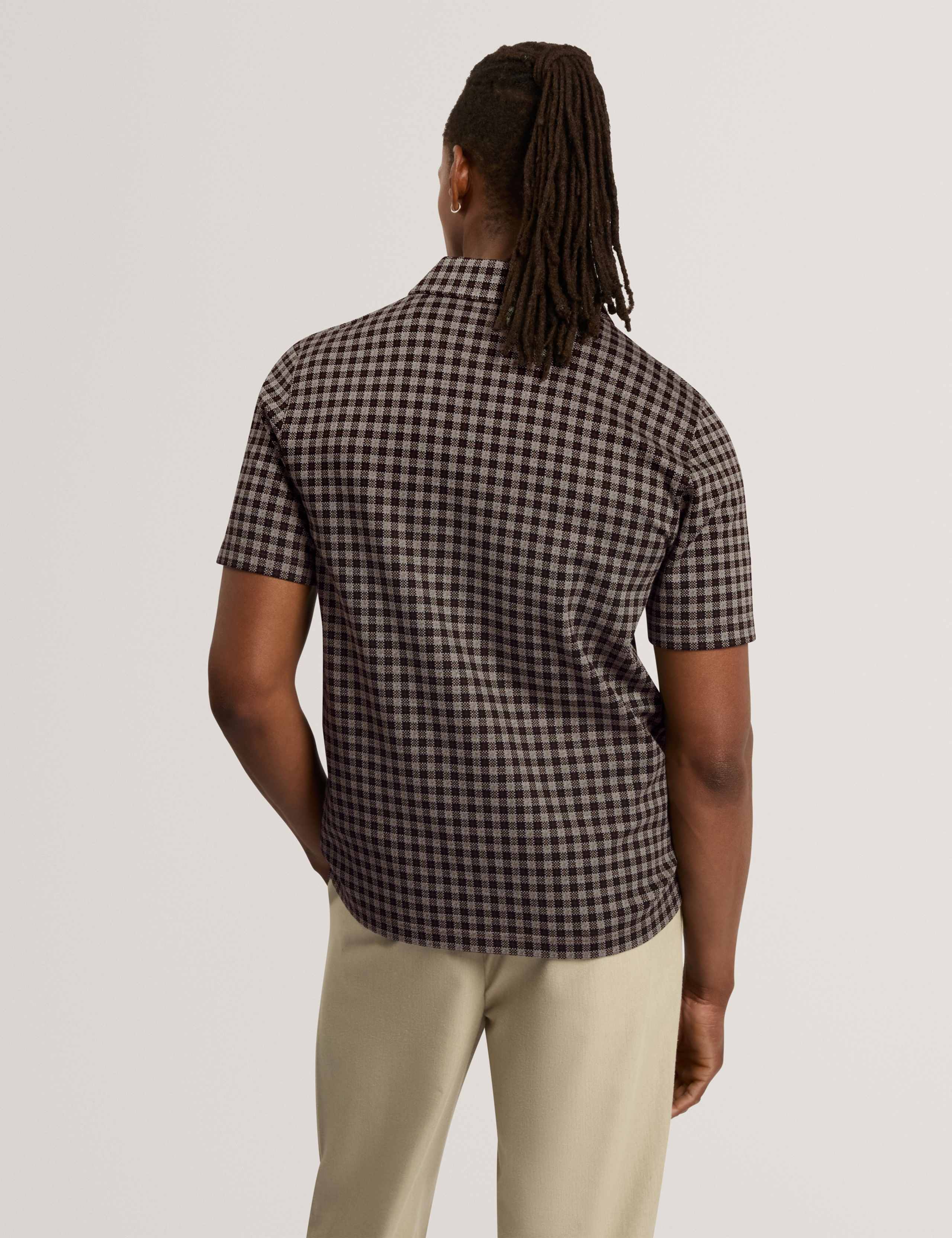 Checked Half Zip Polo Shirt 2 of 6