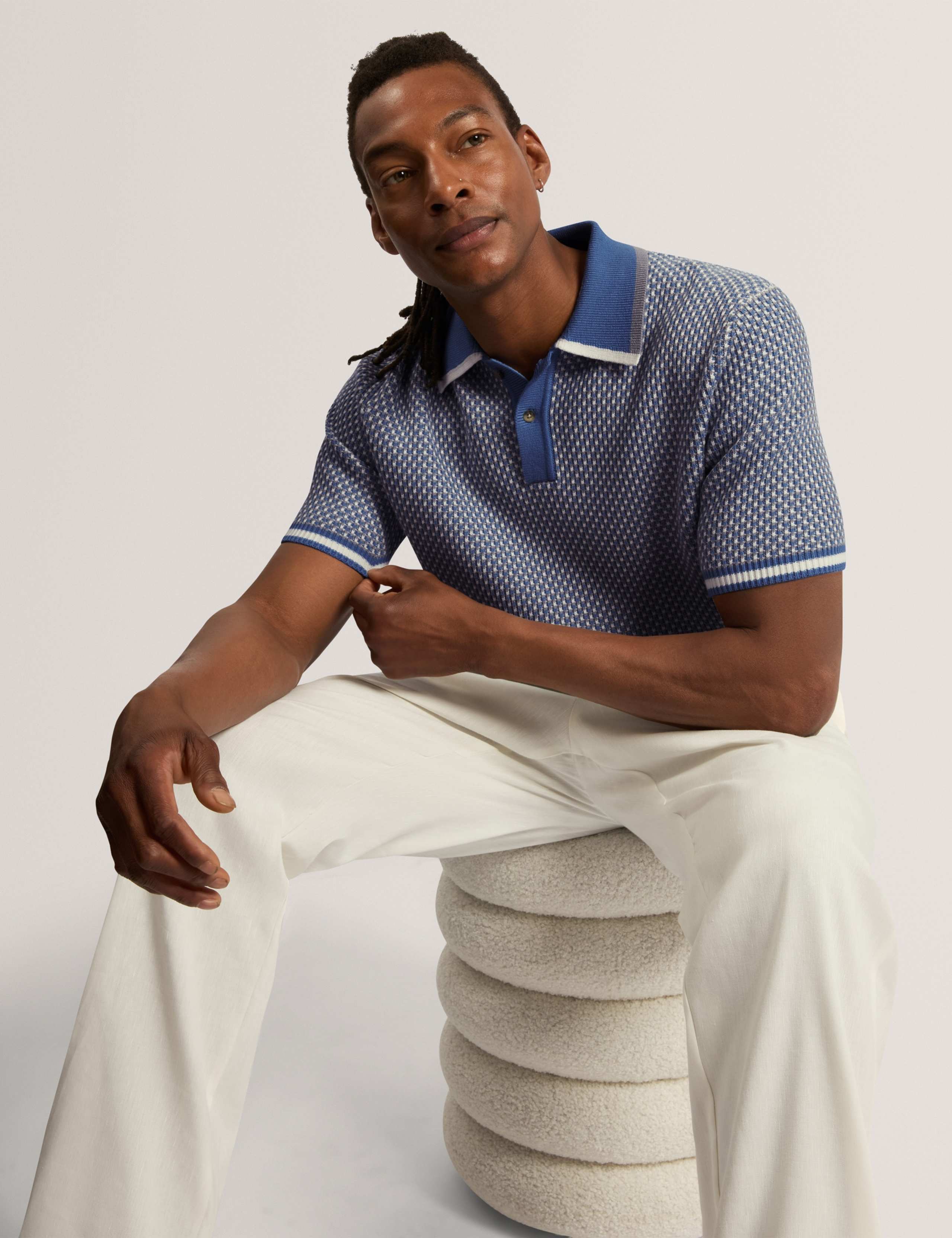 Waffle Polo Shirt 3 of 7