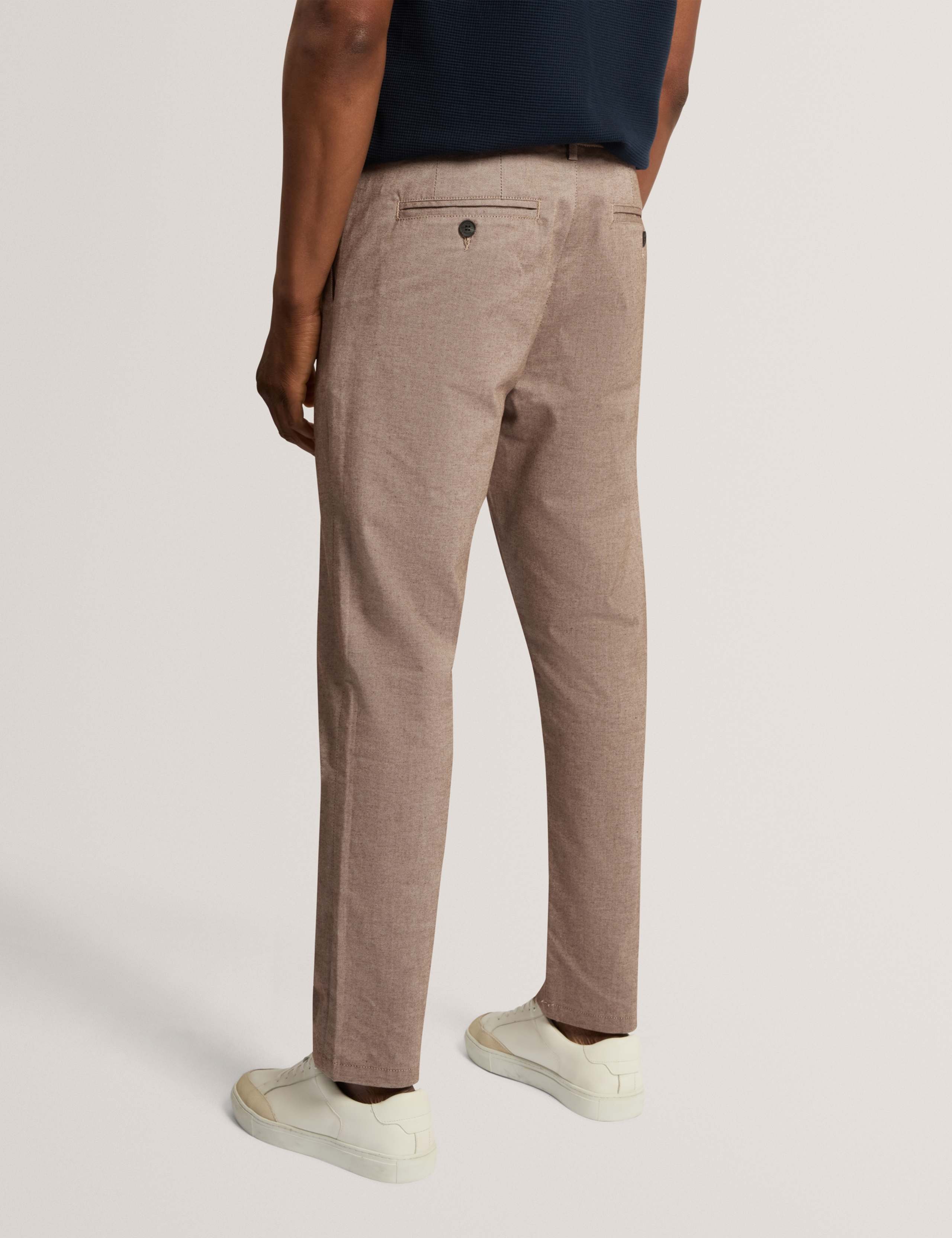 Slim Fit Cotton Rich Check Suit Trousers 3 of 5