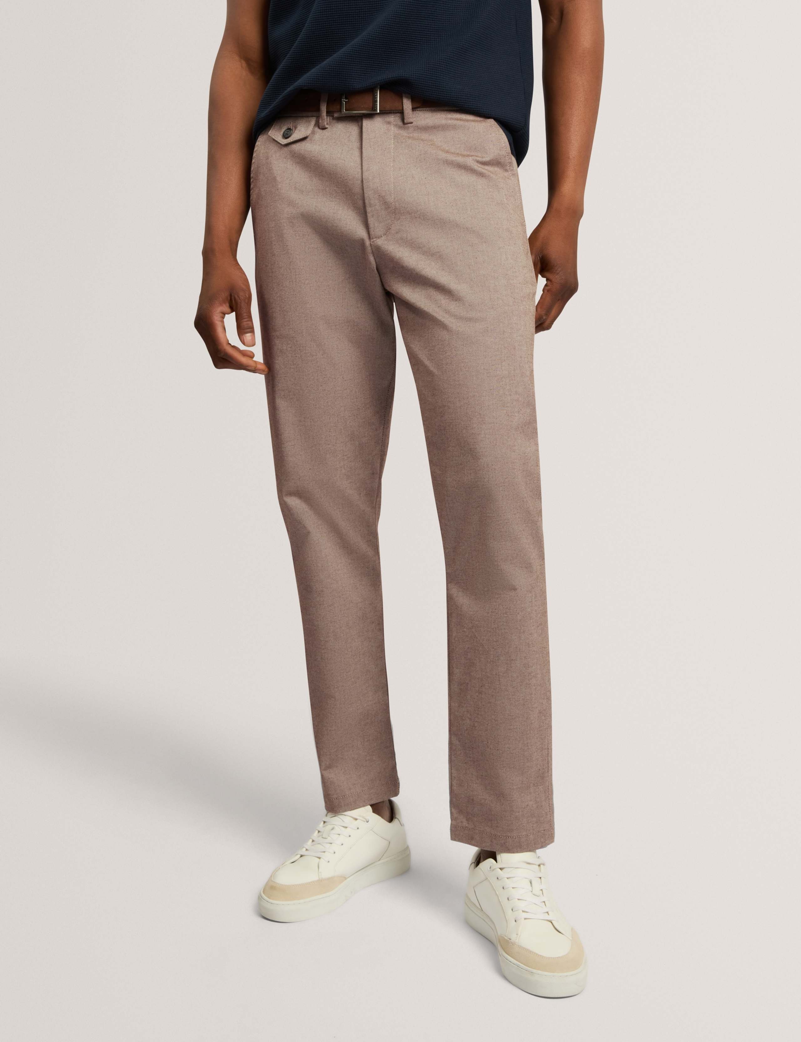 Slim Fit Cotton Rich Check Suit Trousers 4 of 5