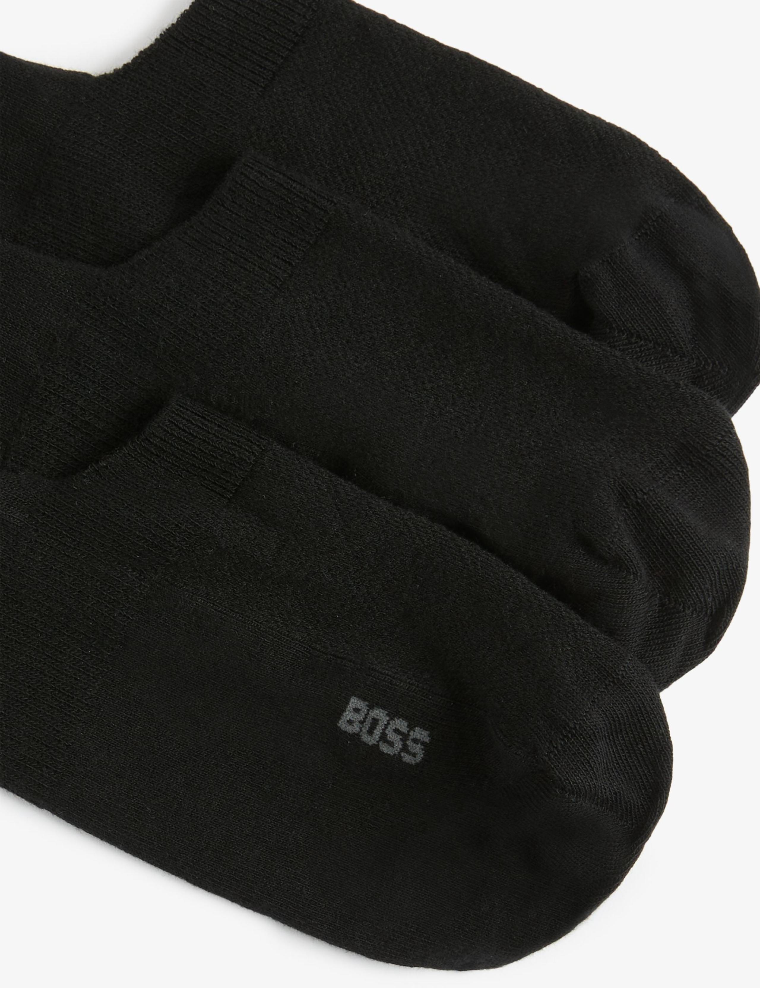 3pk Logo Cotton Rich Invisible Socks 3 of 3