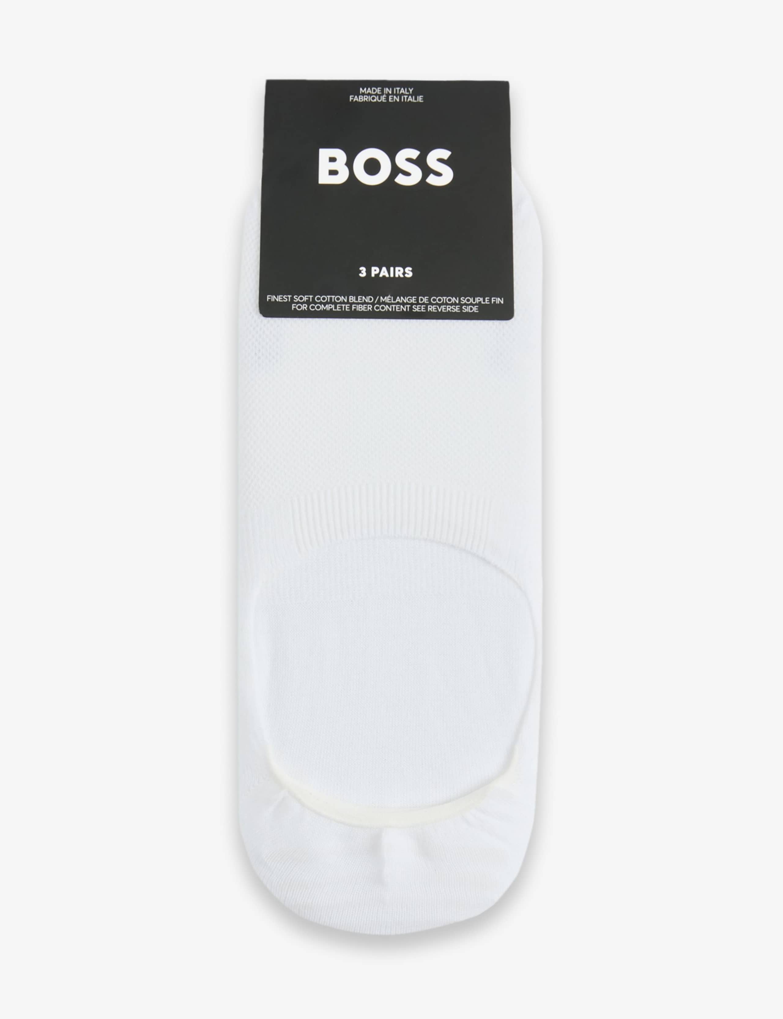 3pk Logo Cotton Rich Invisible Socks 2 of 3