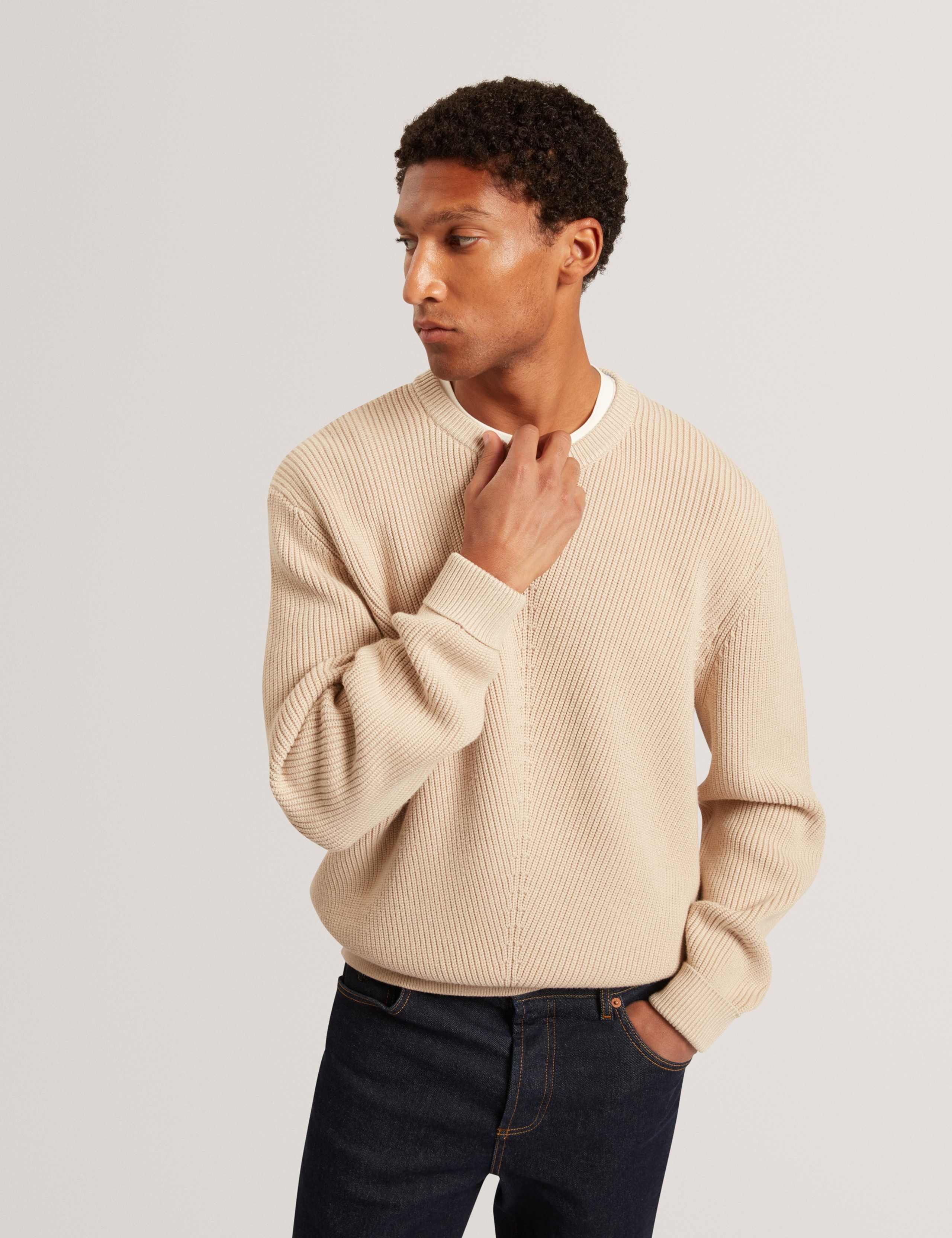 Ribbed Crew Neck Jumper 1 of 7