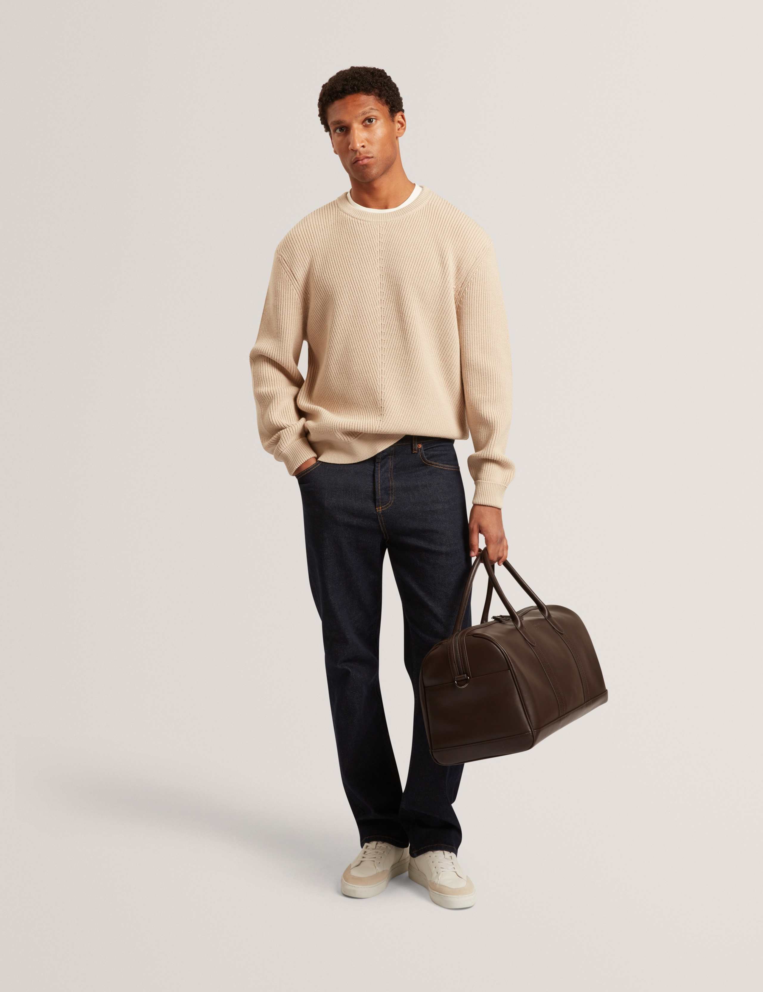 Ribbed Crew Neck Jumper 5 of 7