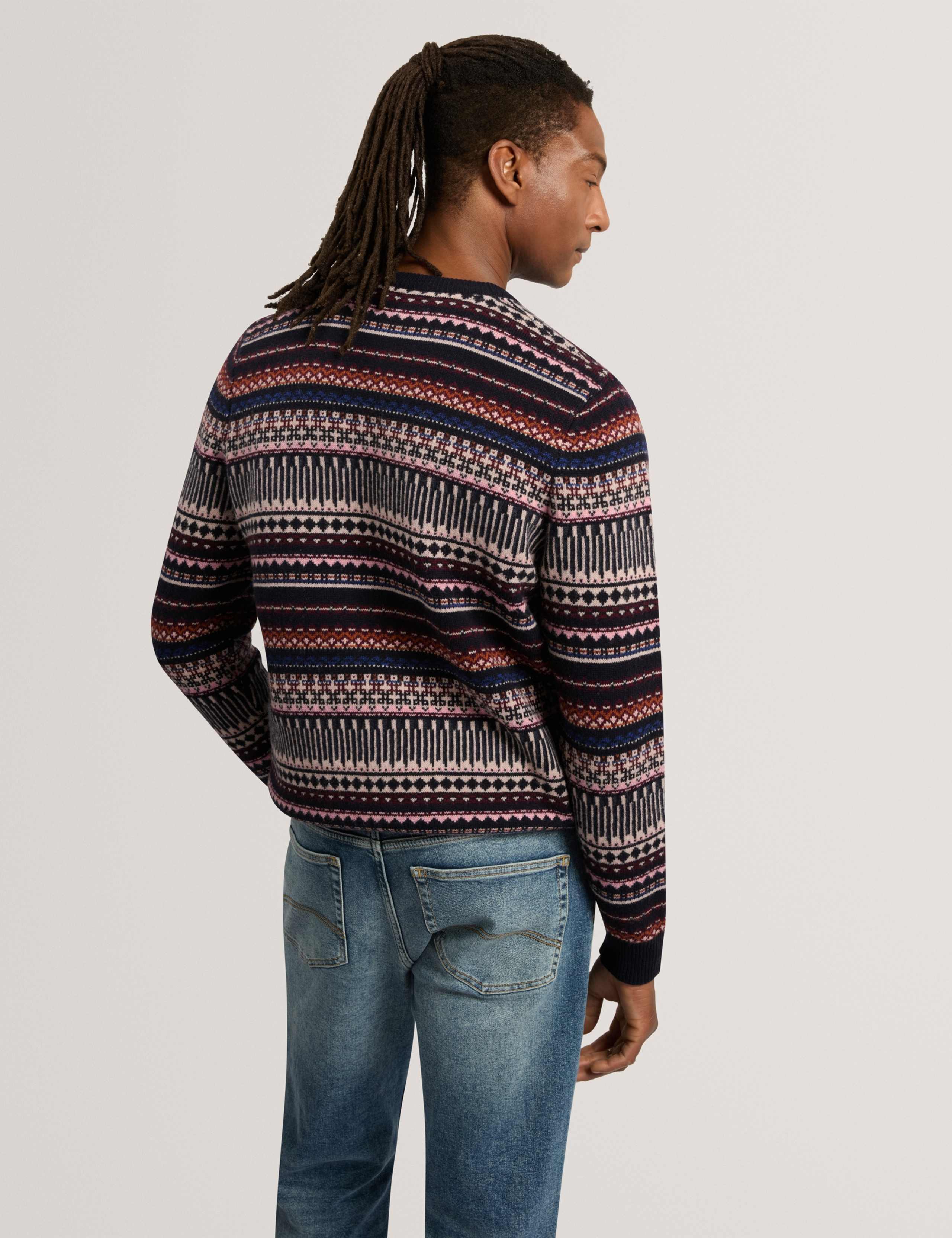 Wool Rich Fair Isle Crew Neck Jumper 3 of 7