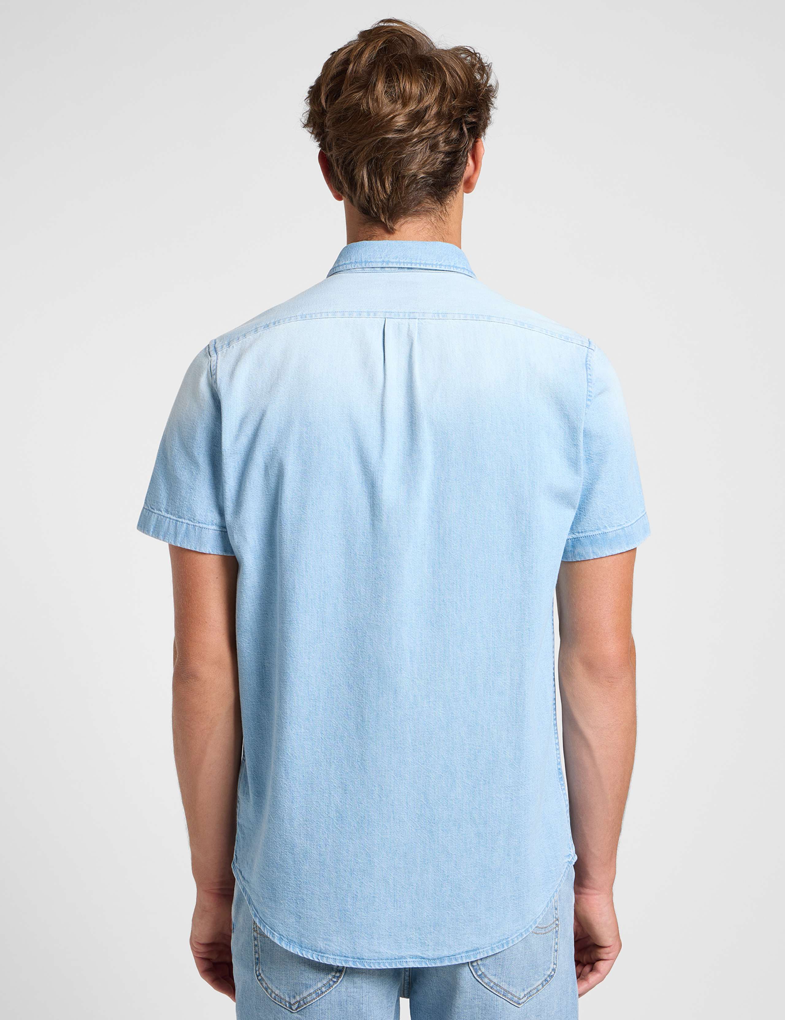 Denim Short Sleeve Shirt 3 of 5