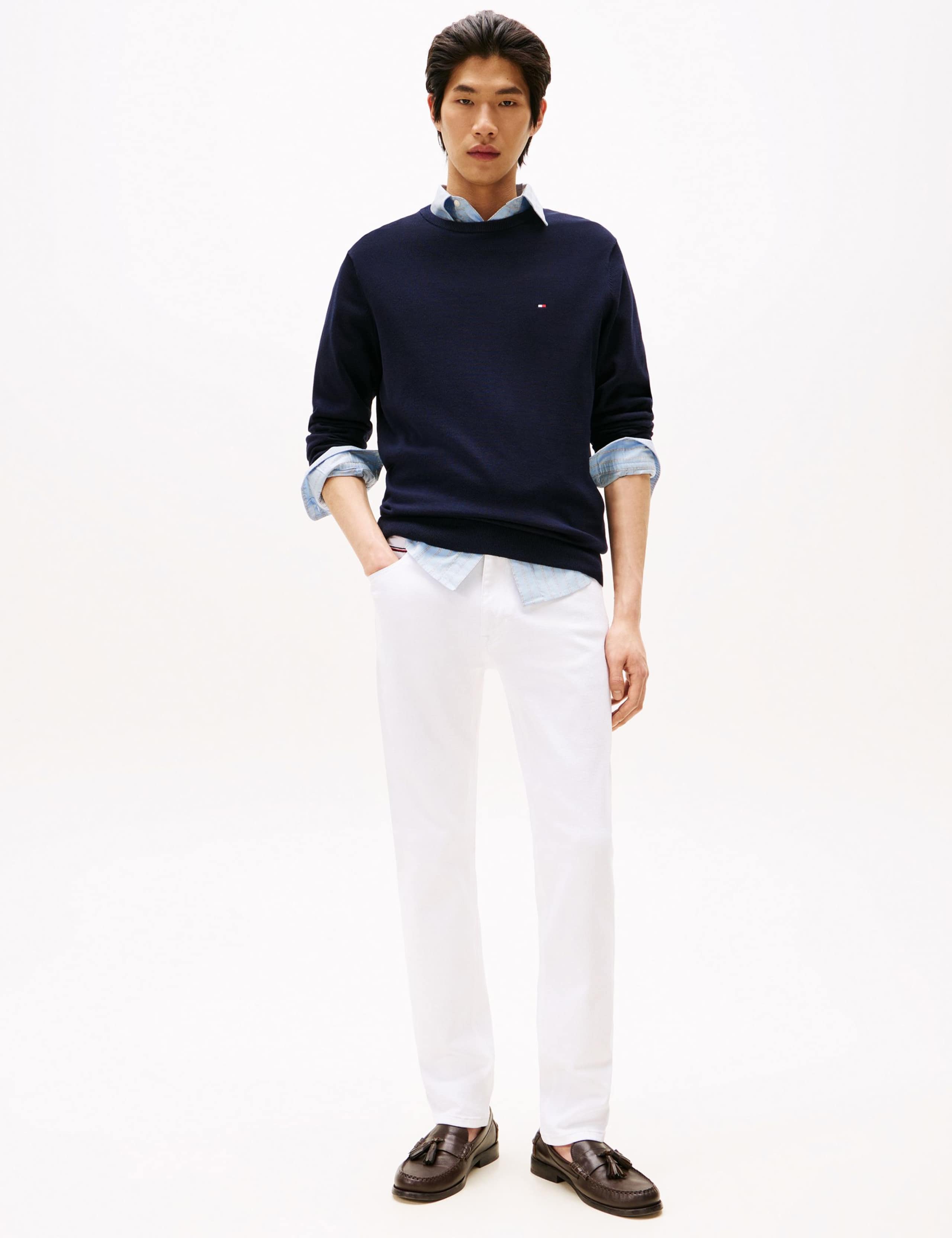 Pure Cotton Crew Neck Jumper 5 of 5