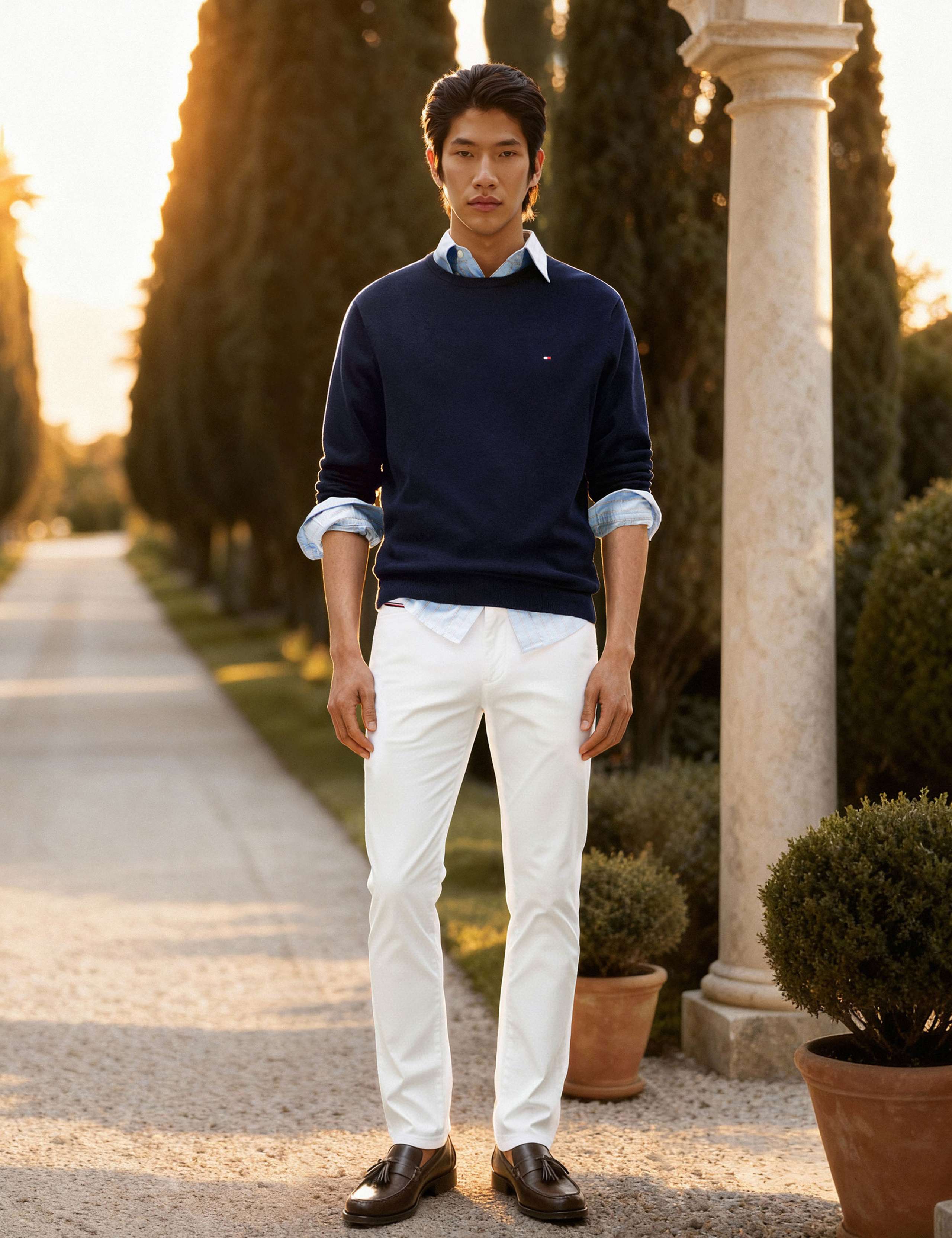 Pure Cotton Crew Neck Jumper 6 of 6