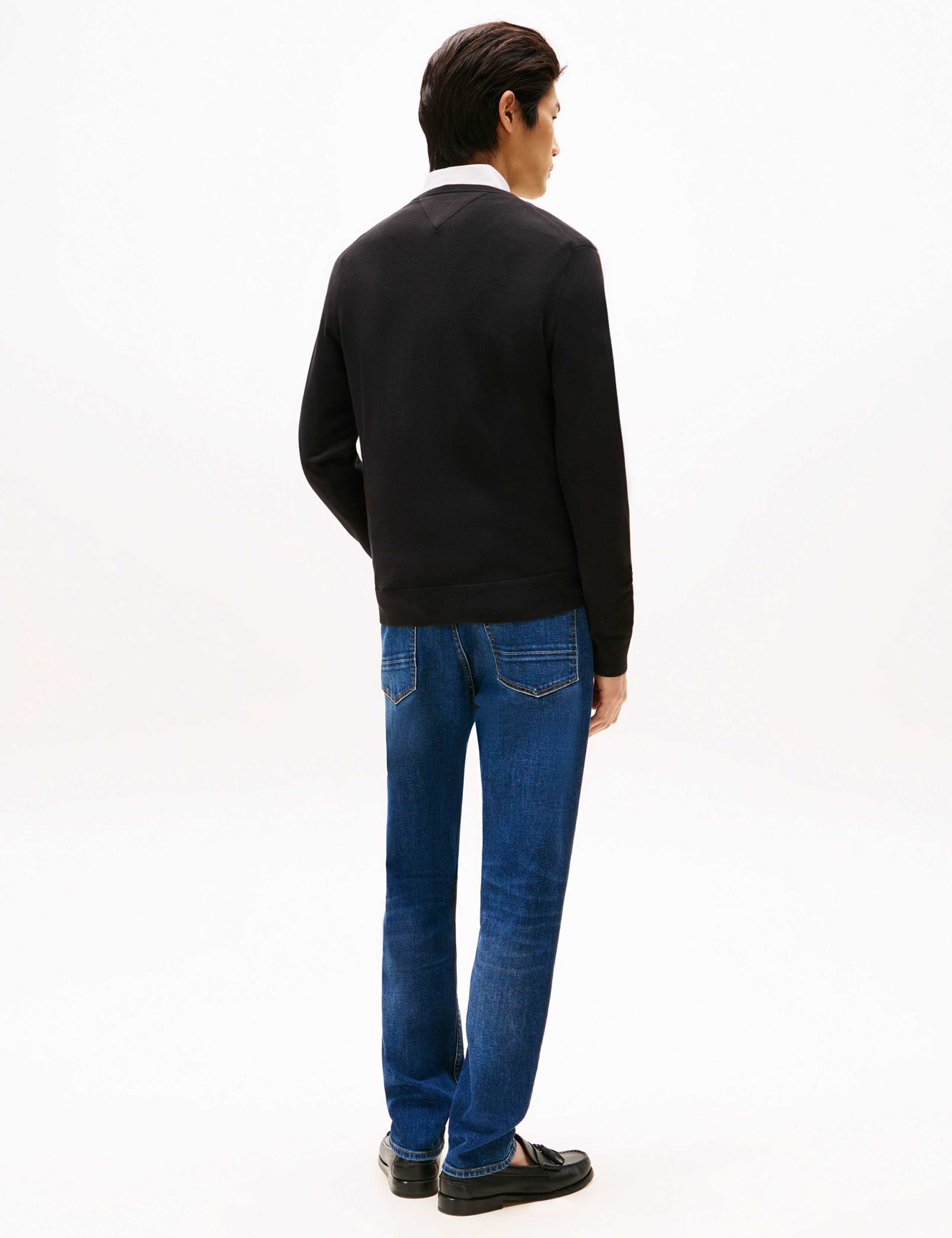 Pure Cotton Crew Neck Jumper 3 of 6