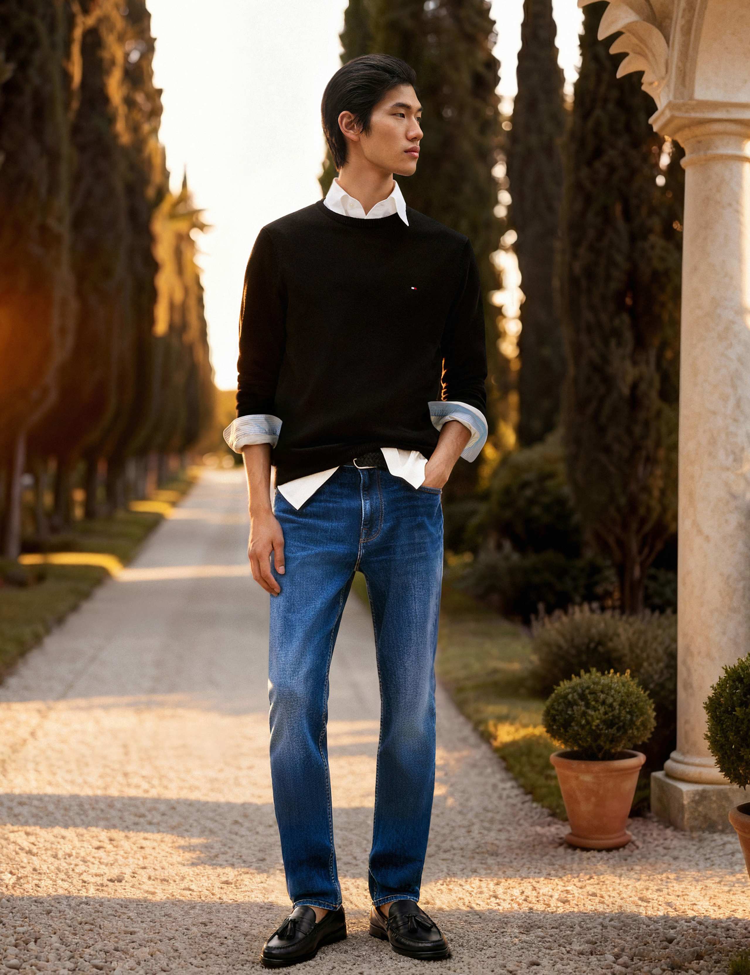 Pure Cotton Crew Neck Jumper 7 of 7