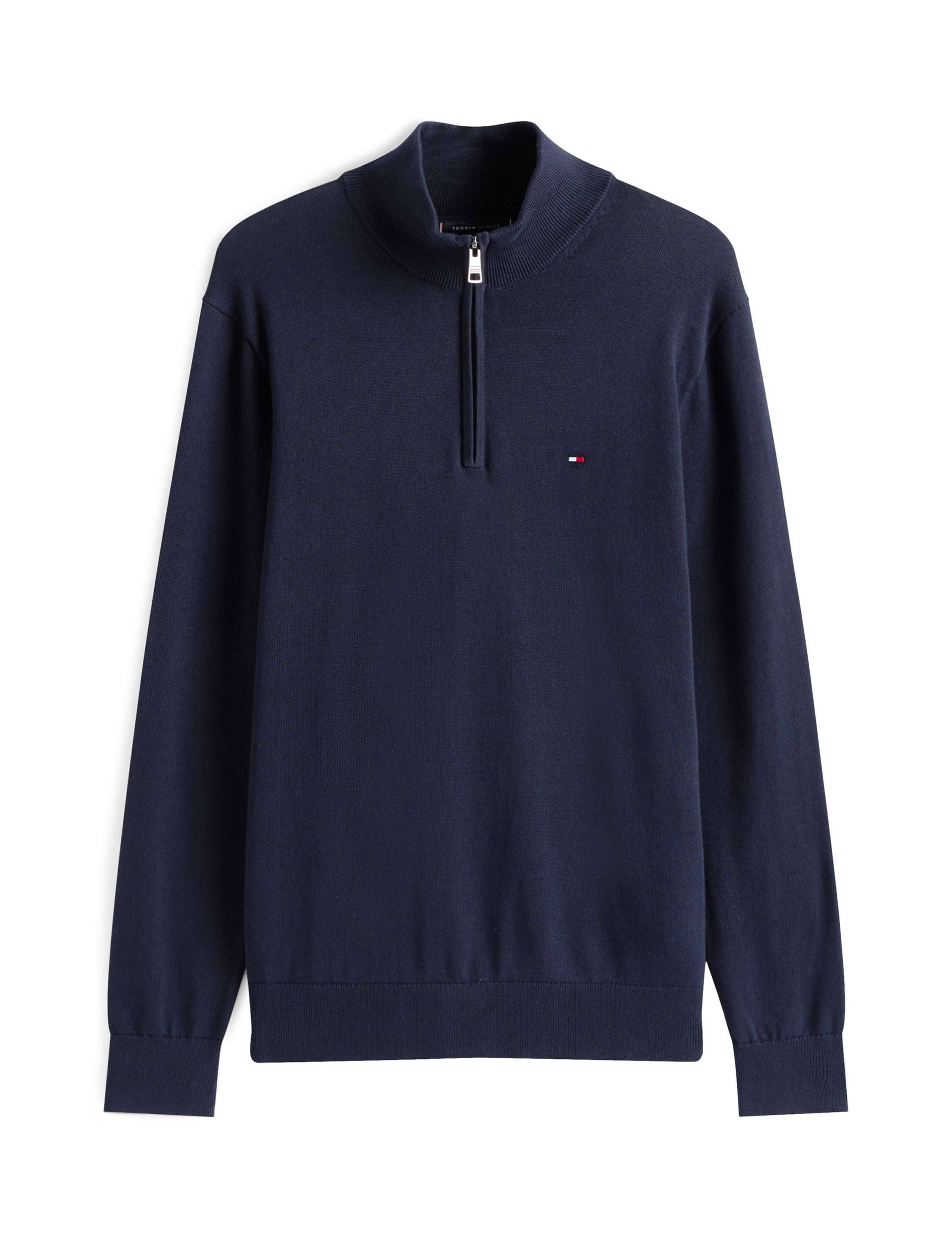 Pure Cotton Half Zip Jumper 2 of 7